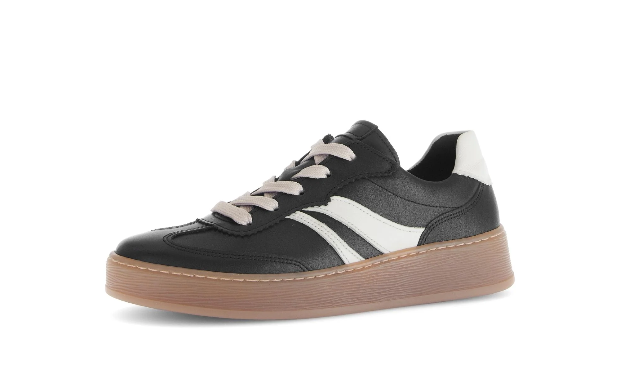 Baskets noires en cuir lisse - Image 6