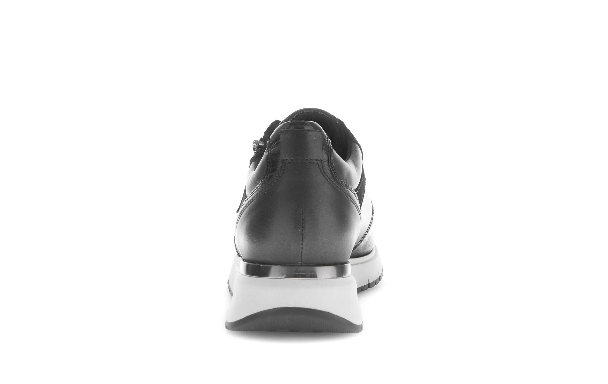 Baskets noires en cuir lisse - Image 4