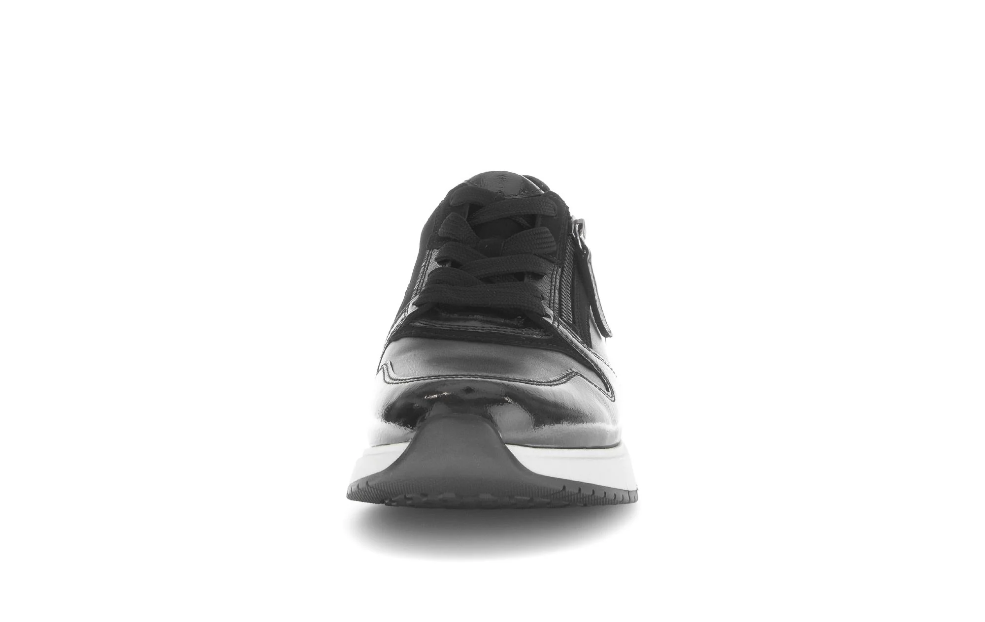 Baskets noires en cuir lisse - Image 5