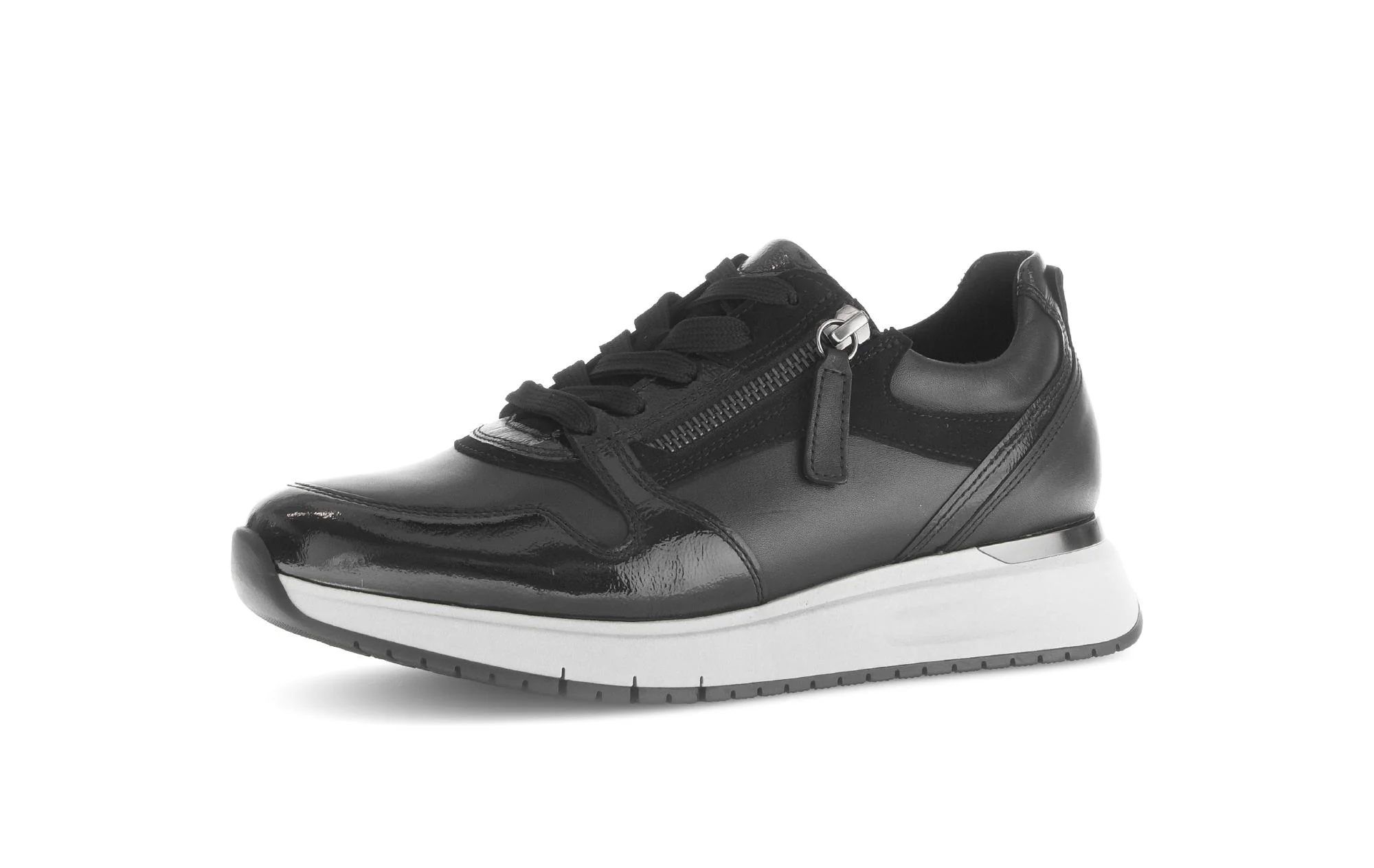 Baskets noires en cuir lisse - Image 6