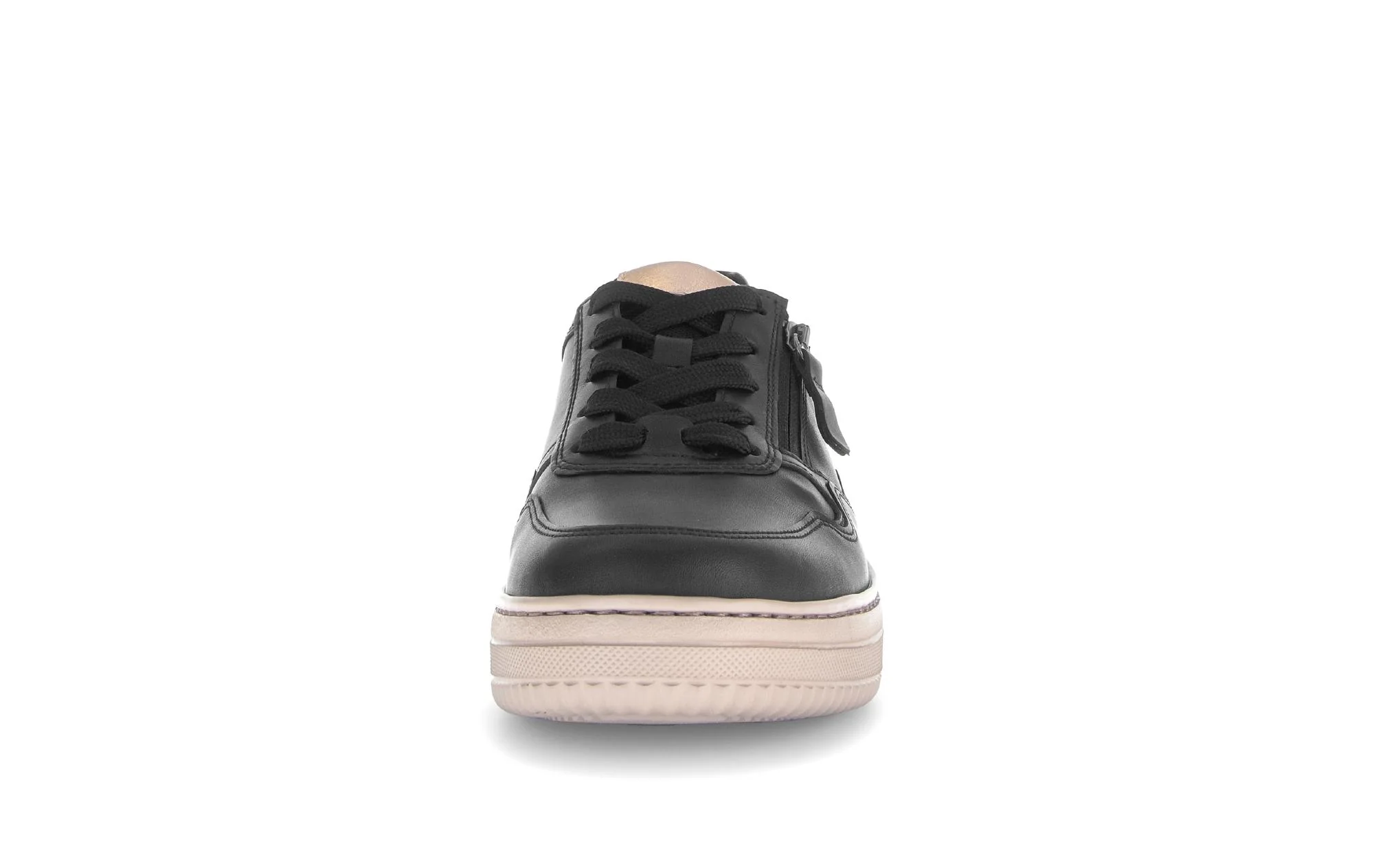 Baskets noires en cuir lisse (adaptées Hallux Valgus) - Image 5