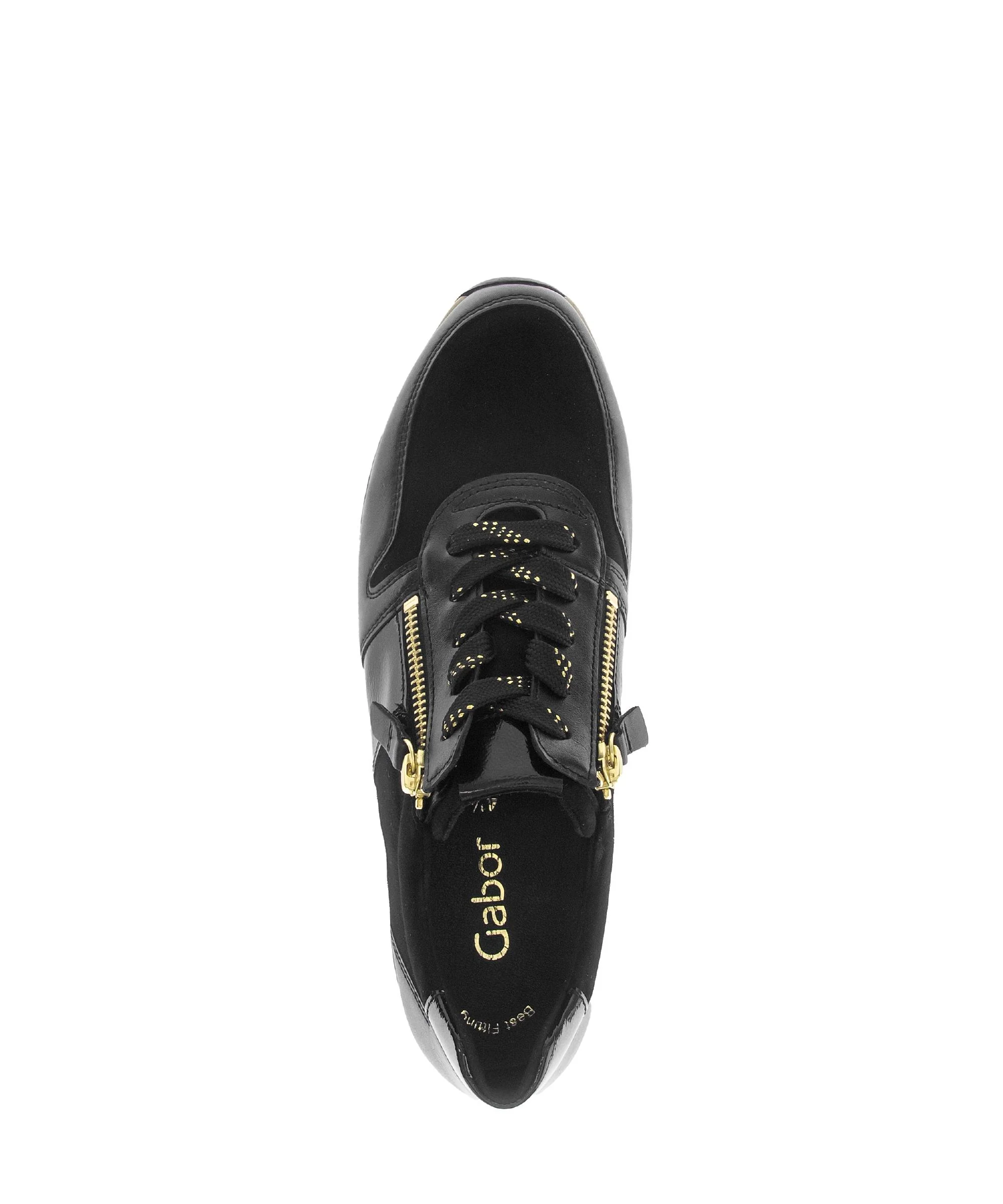 Baskets noires en cuir et nubuck - Image 3