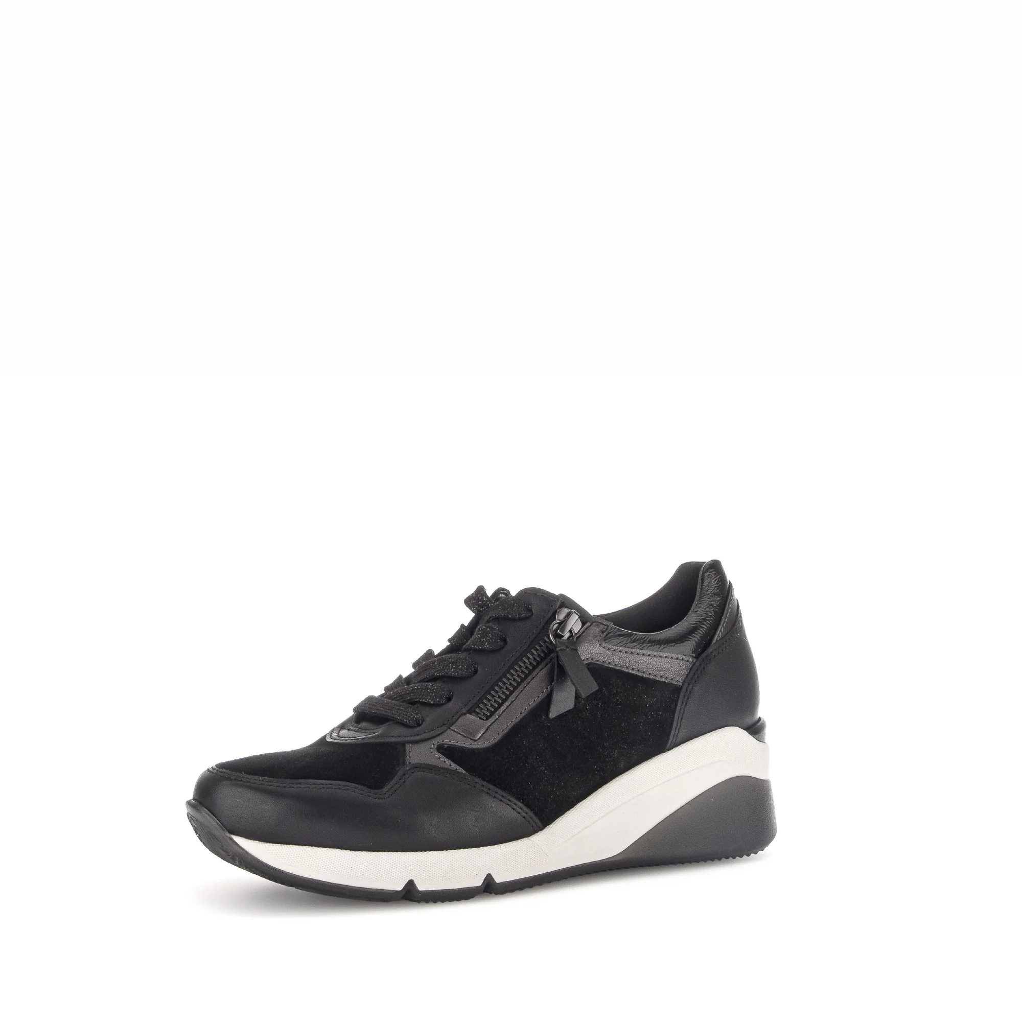 Baskets noires en cuir lisse - Image 3
