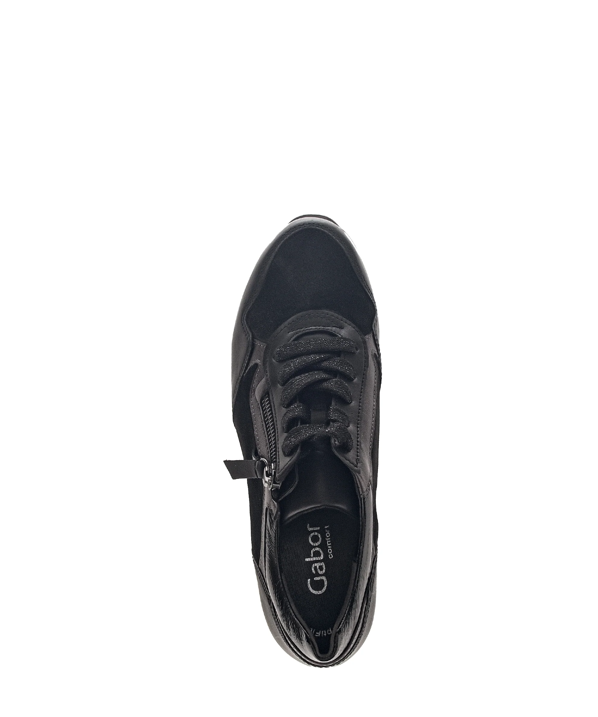 Baskets noires en cuir lisse - Image 4