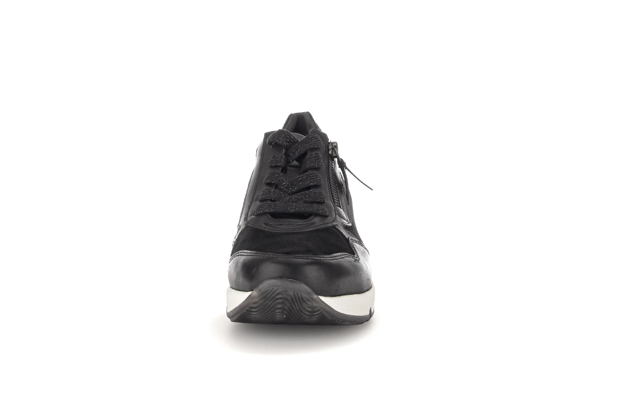 Baskets noires en cuir lisse - Image 5