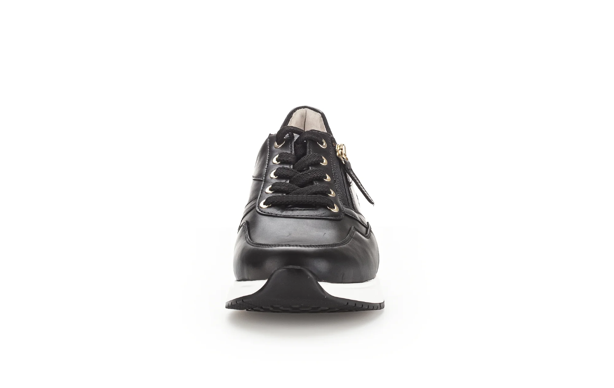 Baskets noires en cuir lisse - Image 4