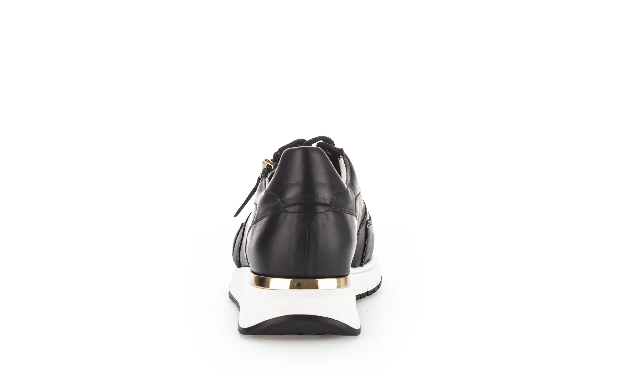 Baskets noires en cuir lisse - Image 6