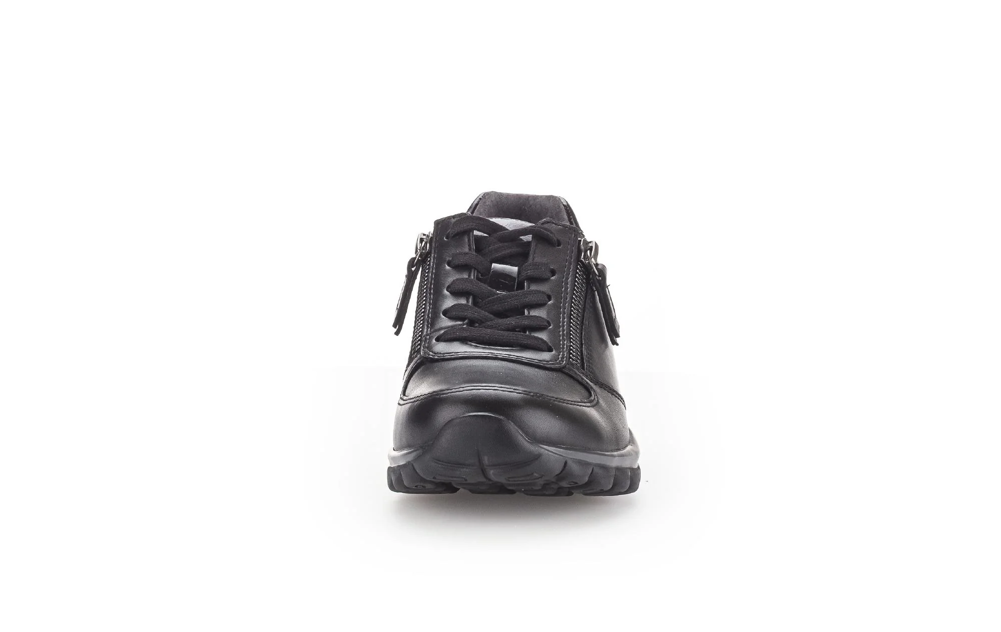 Baskets noires en cuir lisse - Image 5