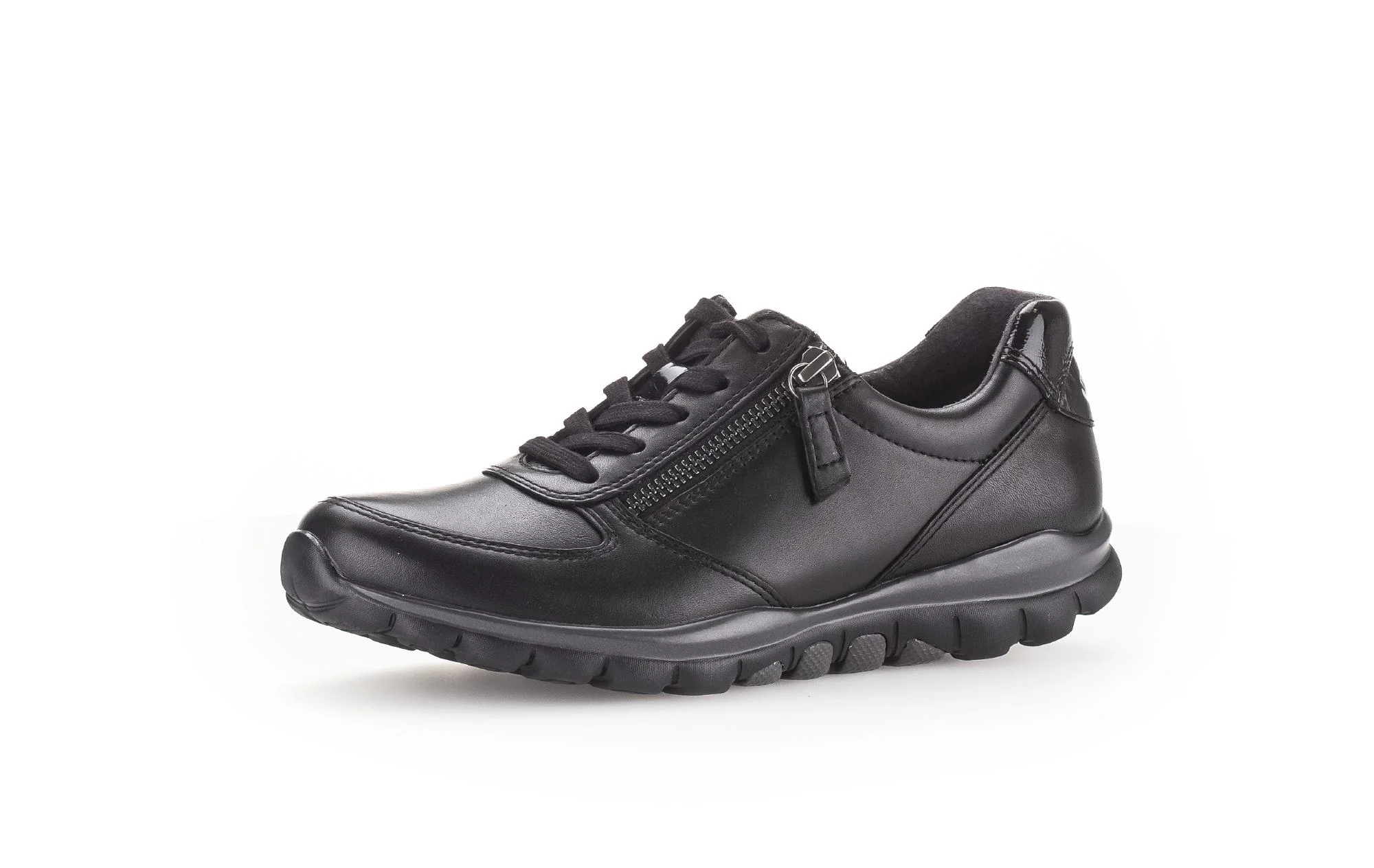 Baskets noires en cuir lisse - Image 6