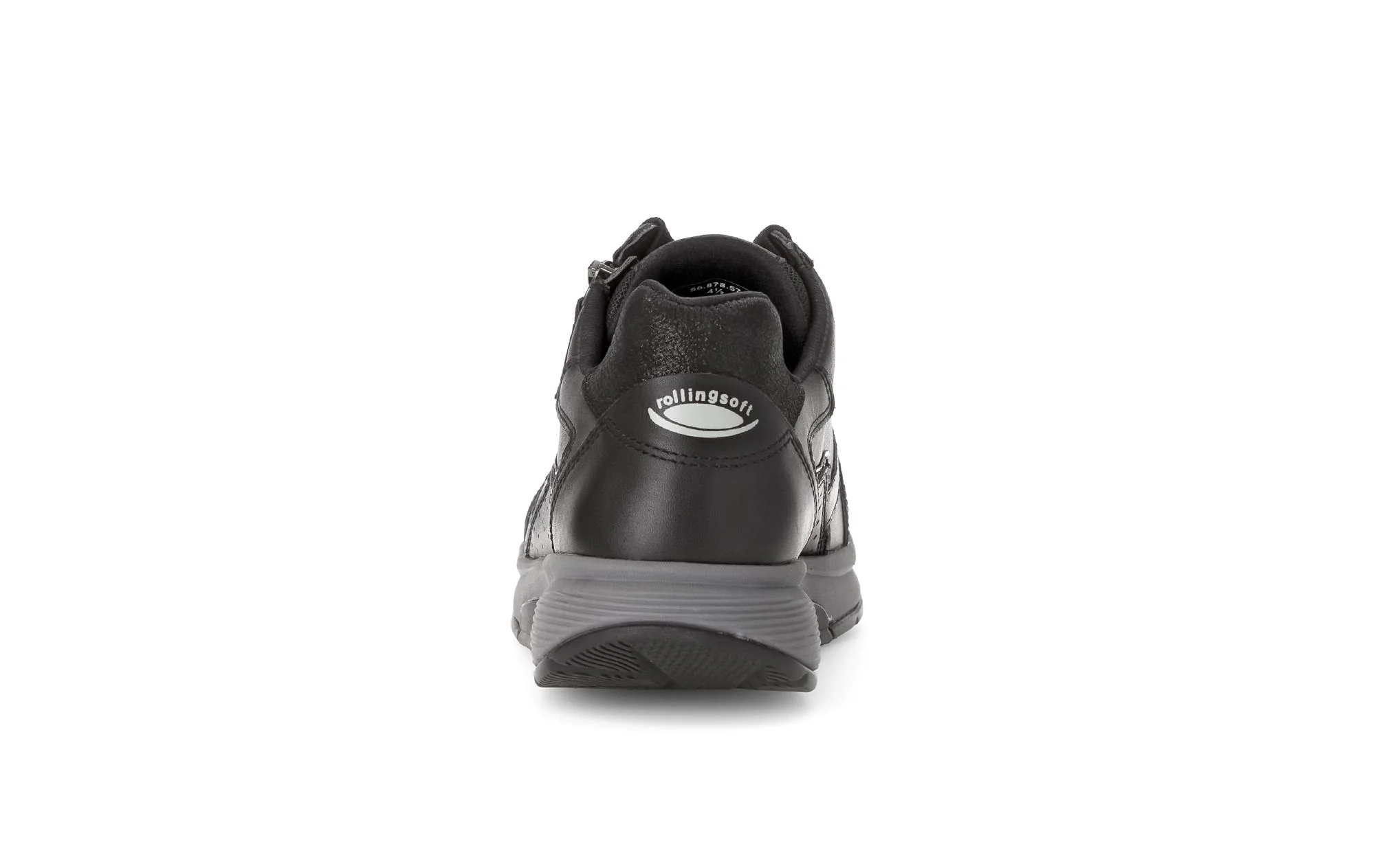 Baskets noires en cuir lisse - Image 4