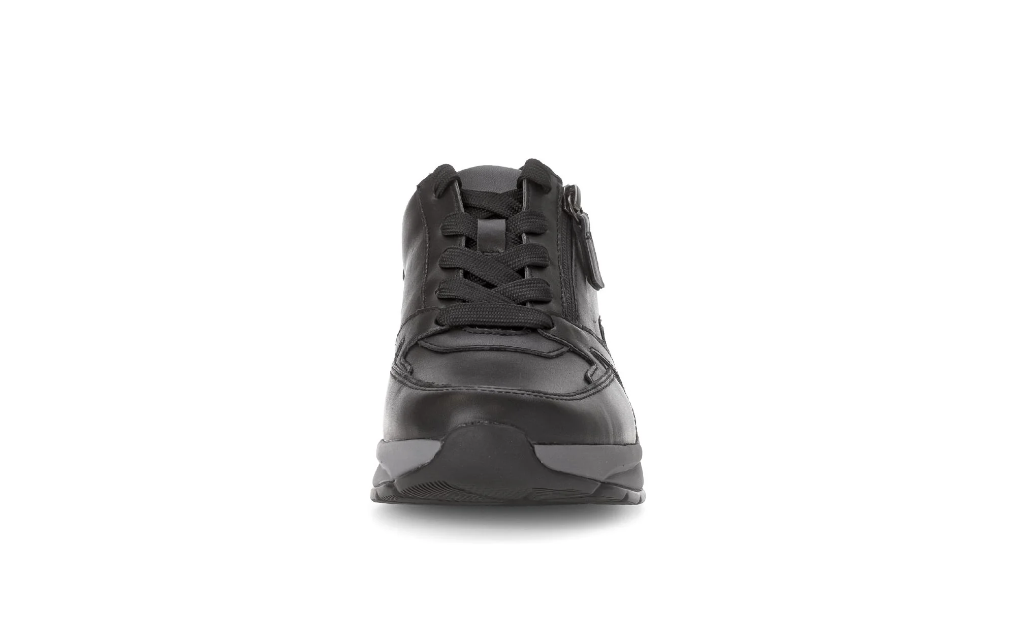 Baskets noires en cuir lisse - Image 5