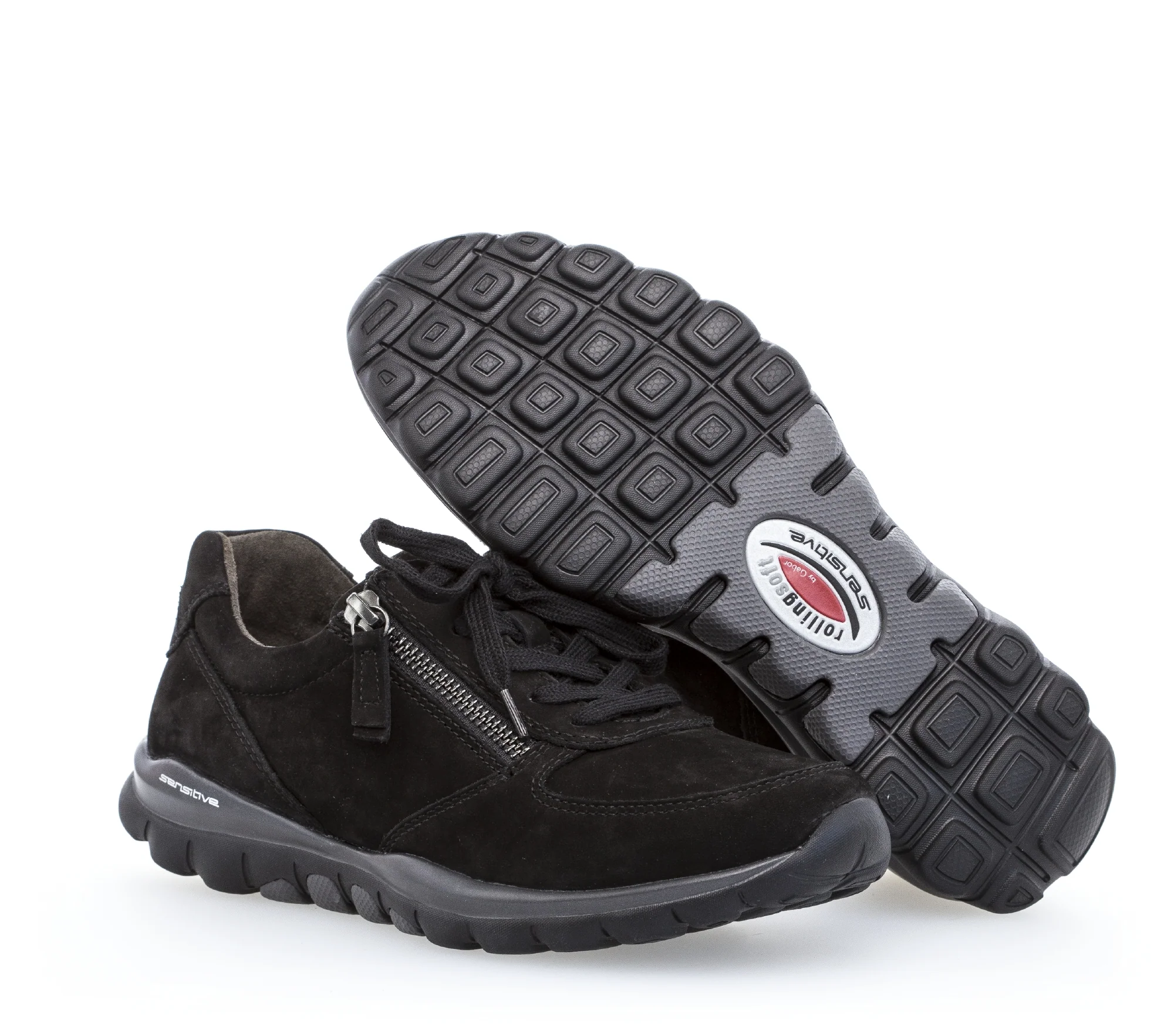 Baskets noires en nubuk - Image 8