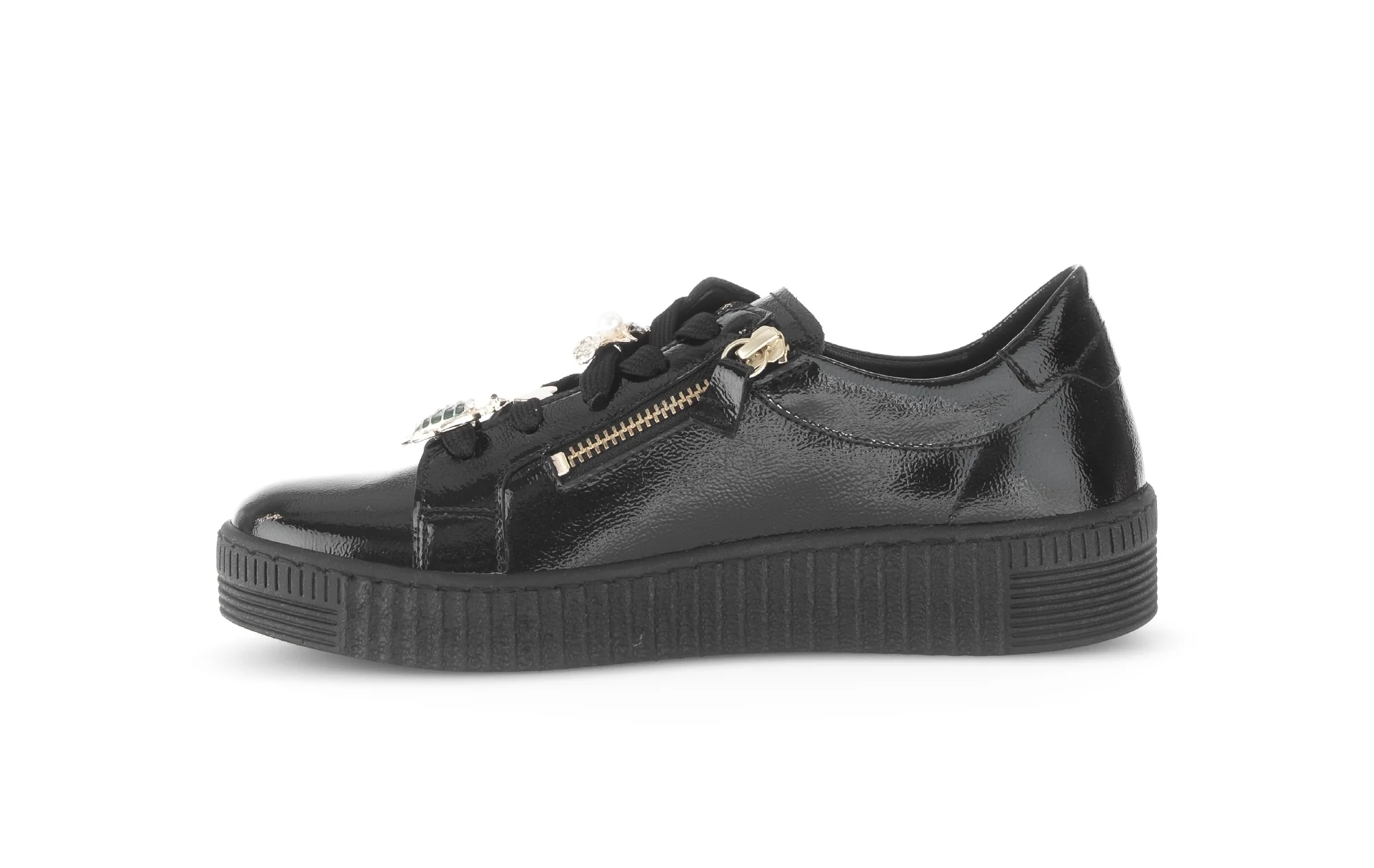Baskets noires en cuir vernis - Image 2