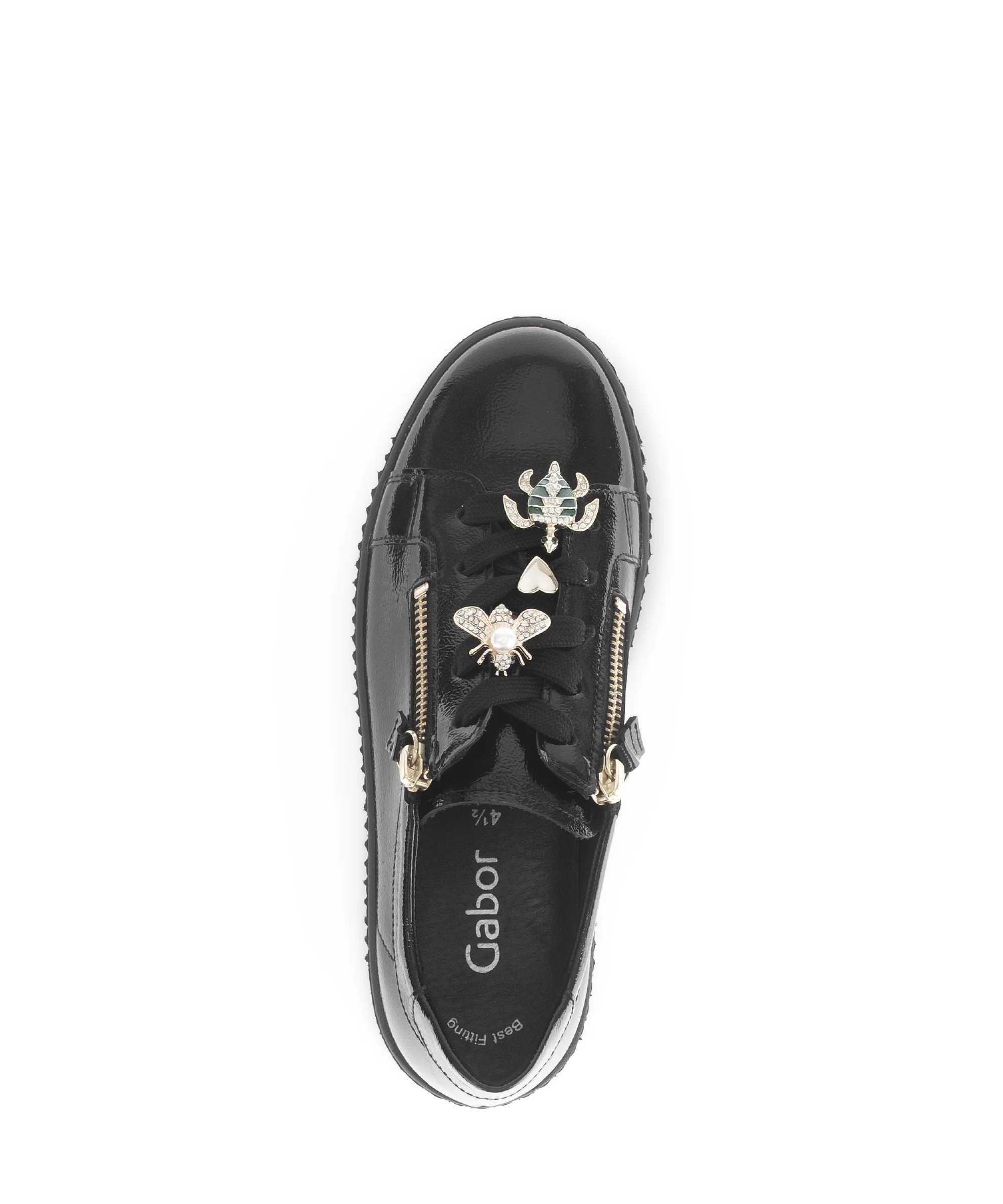 Baskets noires en cuir vernis - Image 5