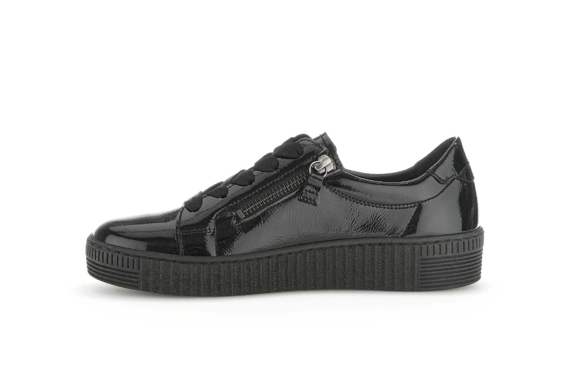 Baskets noires en cuir vernis - Image 2