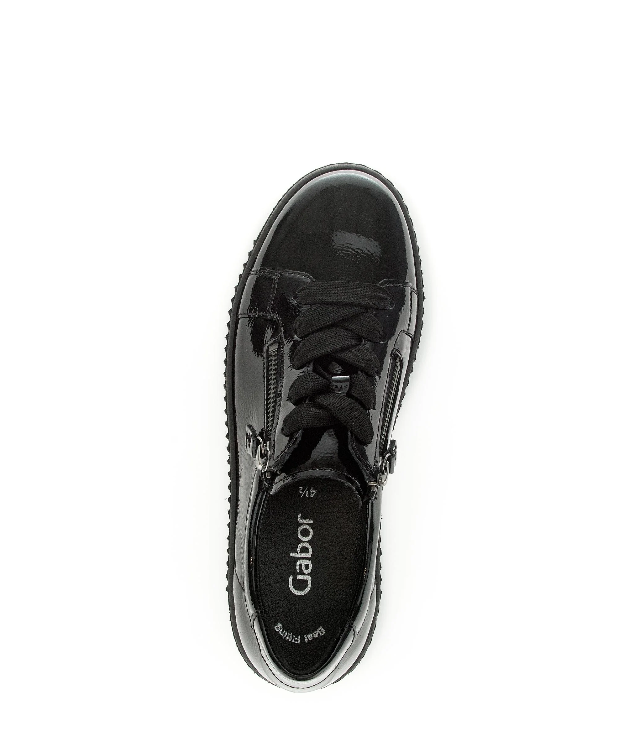 Baskets noires en cuir vernis - Image 3