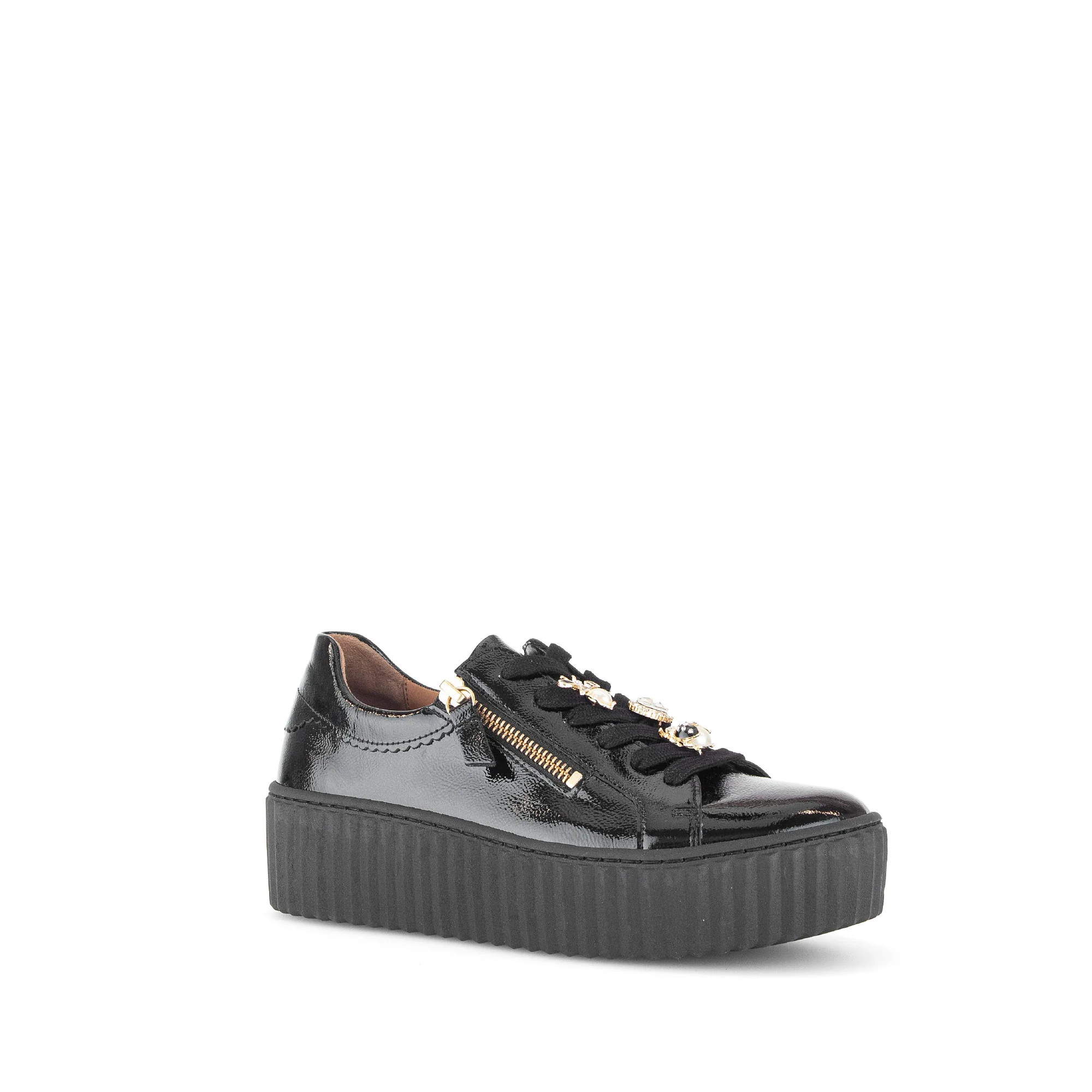 Baskets noires en cuir vernis - Image 3
