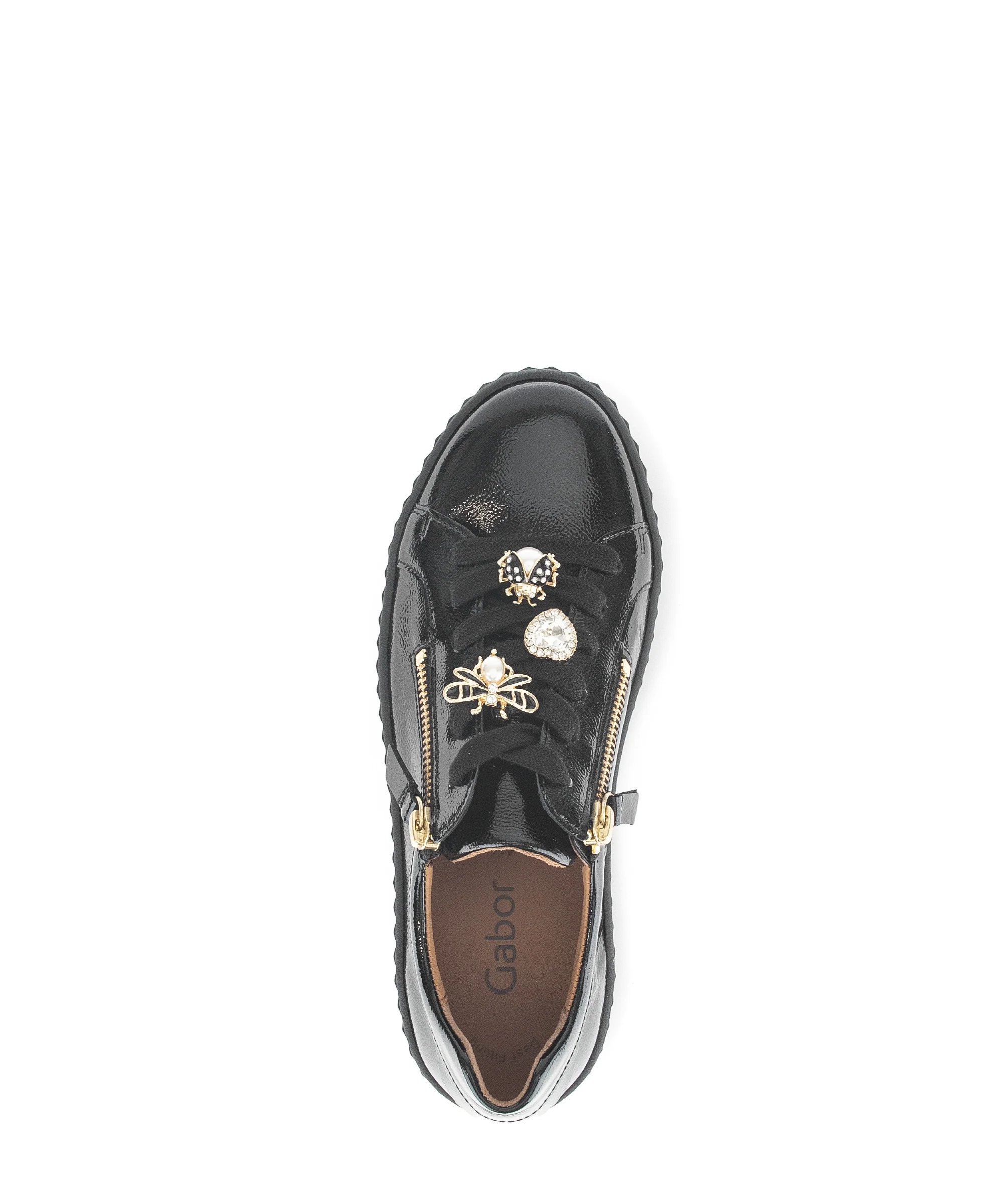 Baskets noires en cuir vernis - Image 6