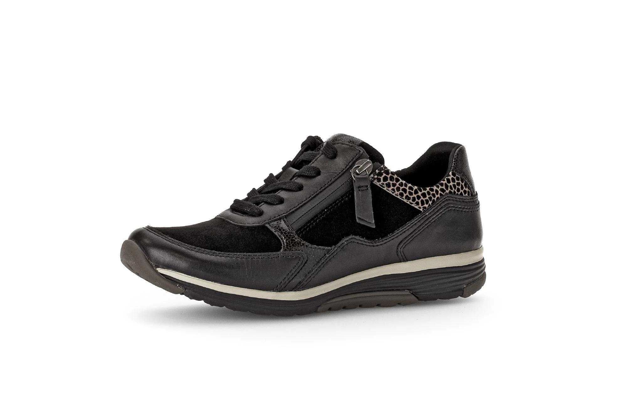 Baskets Rolling Soft noires en Cuir et Nubuck - Image 6