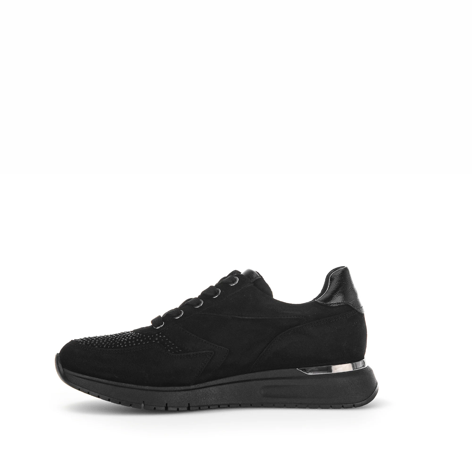 Baskets noires en velours - Image 2