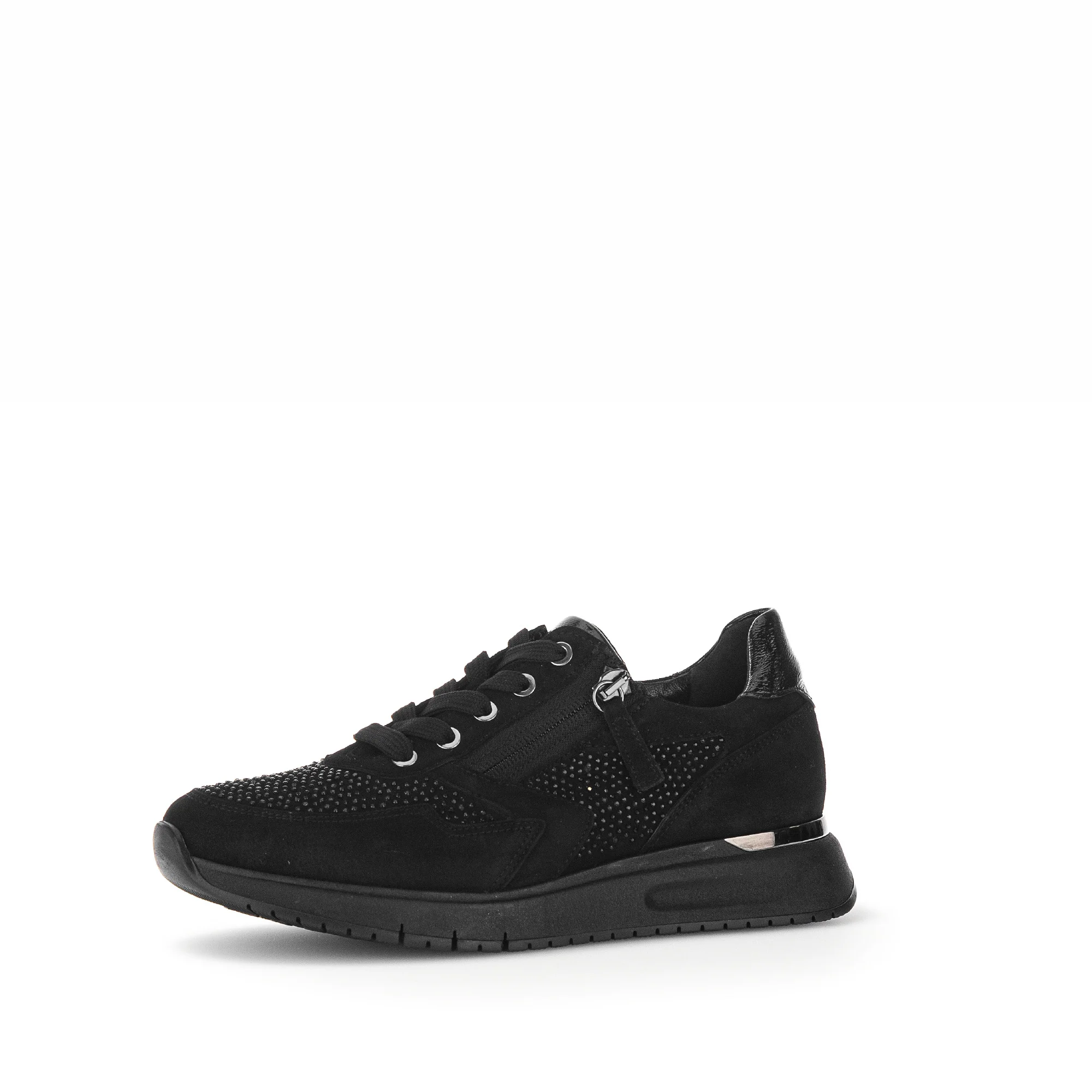 Baskets noires en velours - Image 3