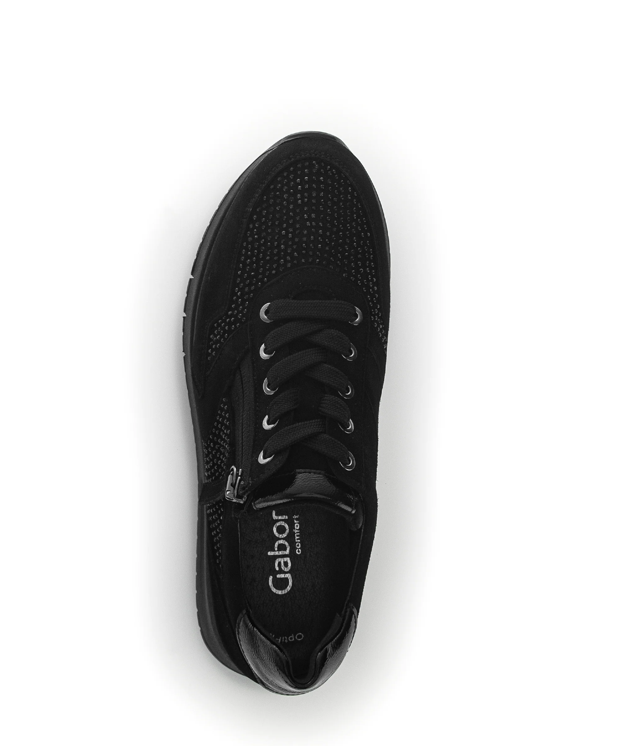 Baskets noires en velours - Image 4