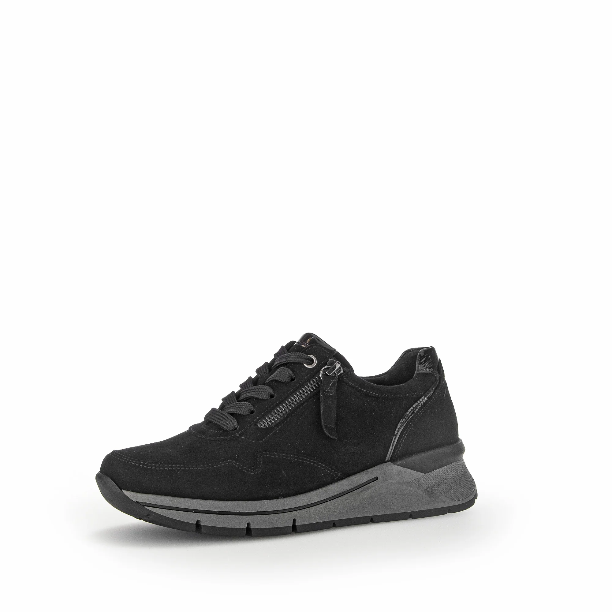 Baskets noires en velours - Image 3