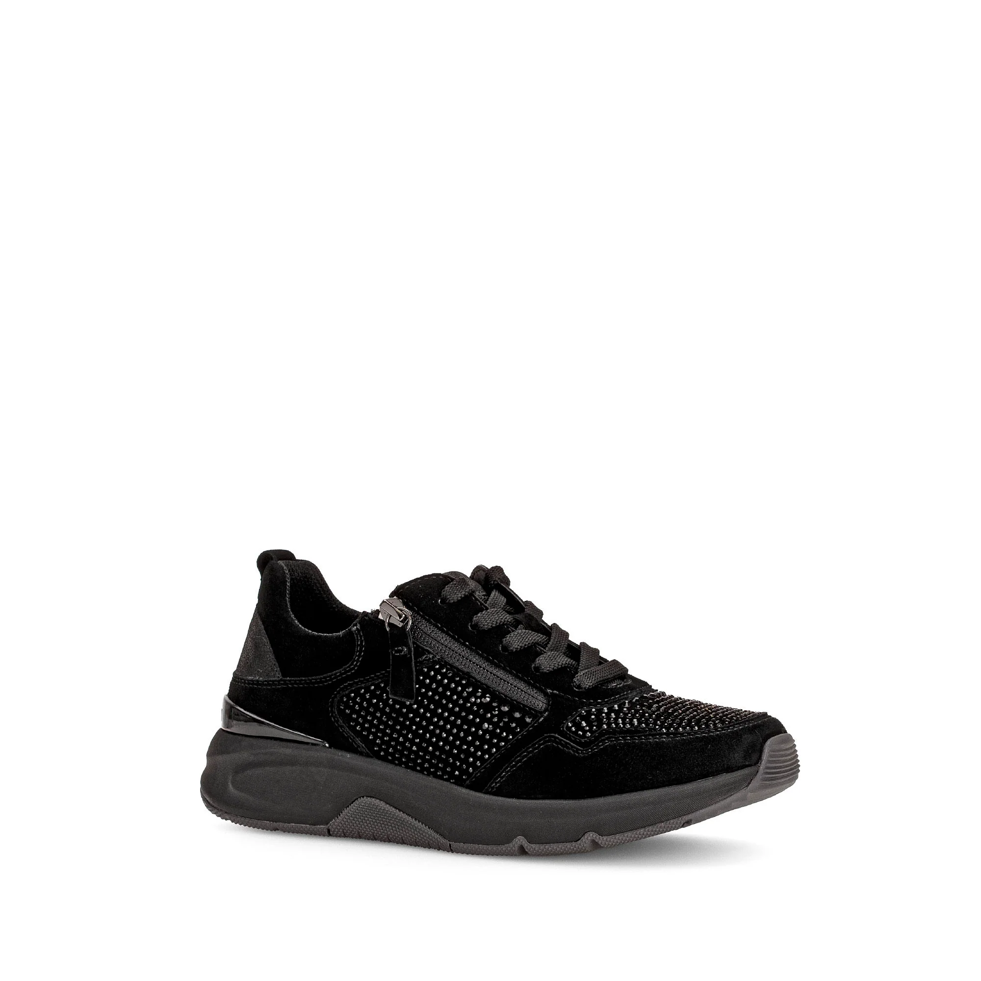 Baskets noirs en velours - Image 3