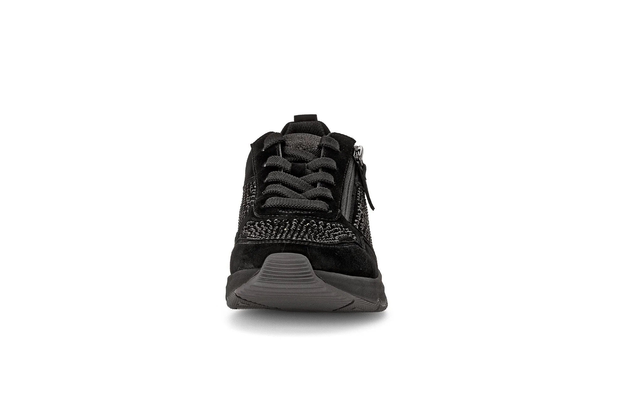 Baskets noirs en velours - Image 4