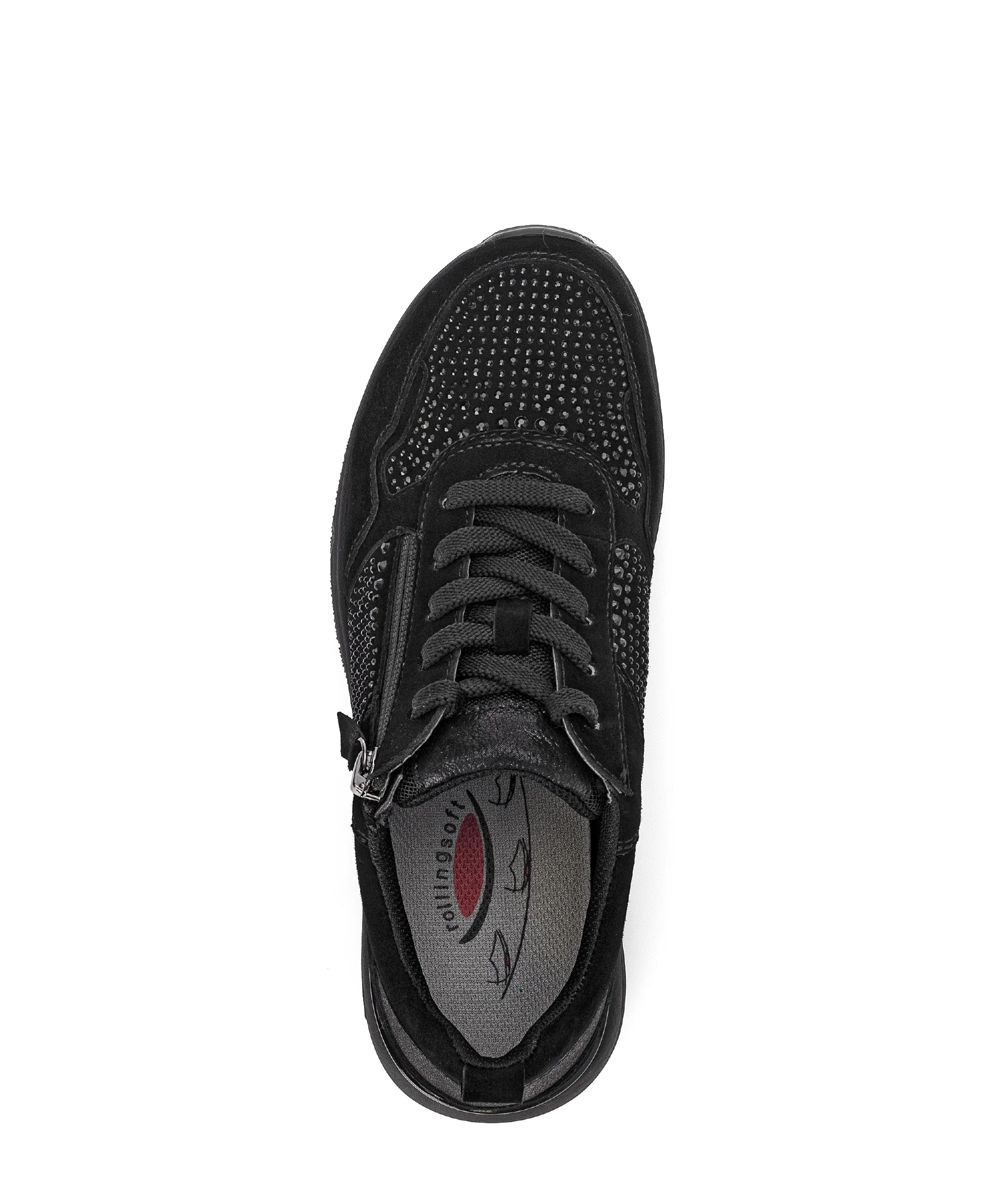 Baskets noirs en velours - Image 6