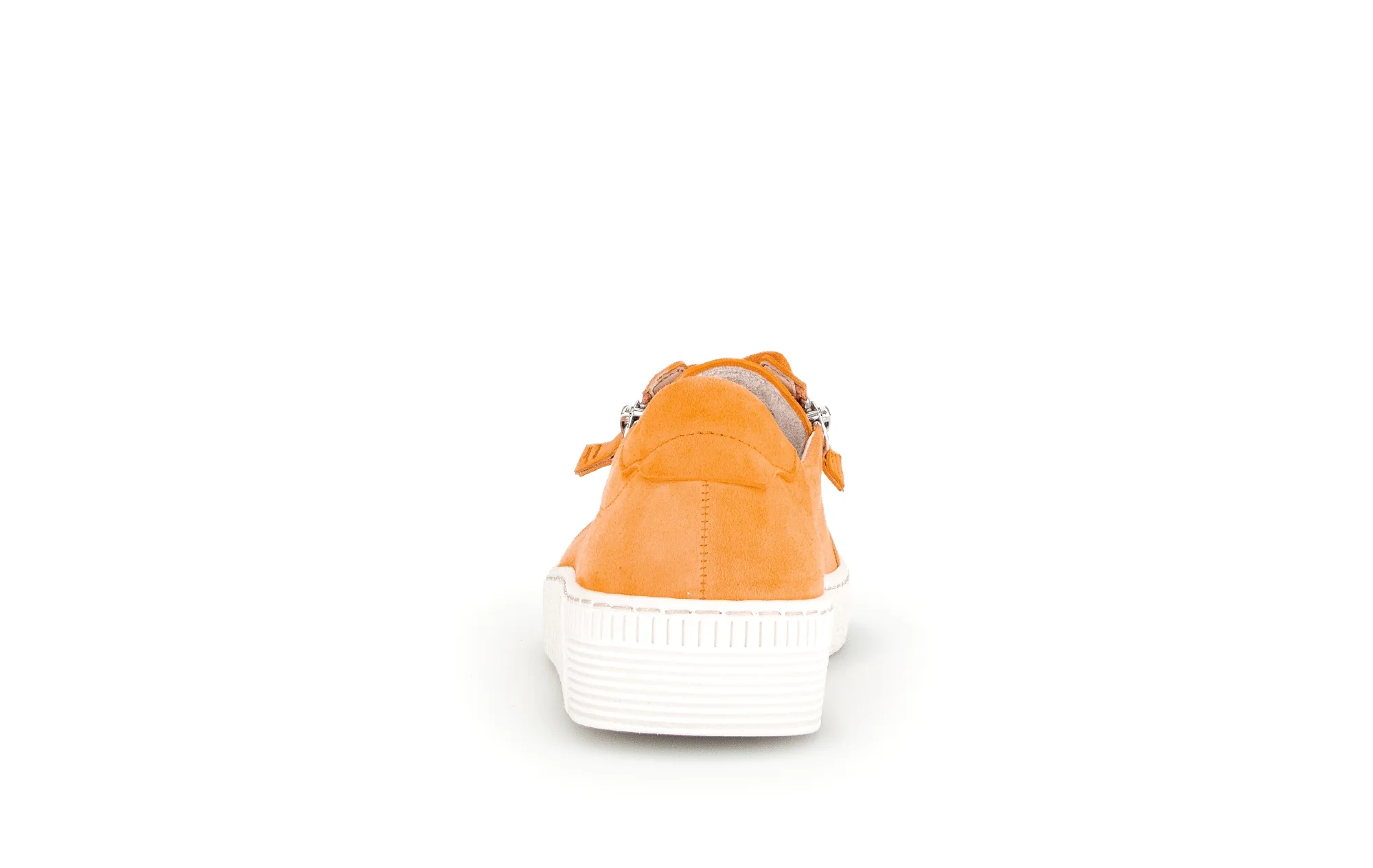 Baskets orange en cuir velours - Image 6