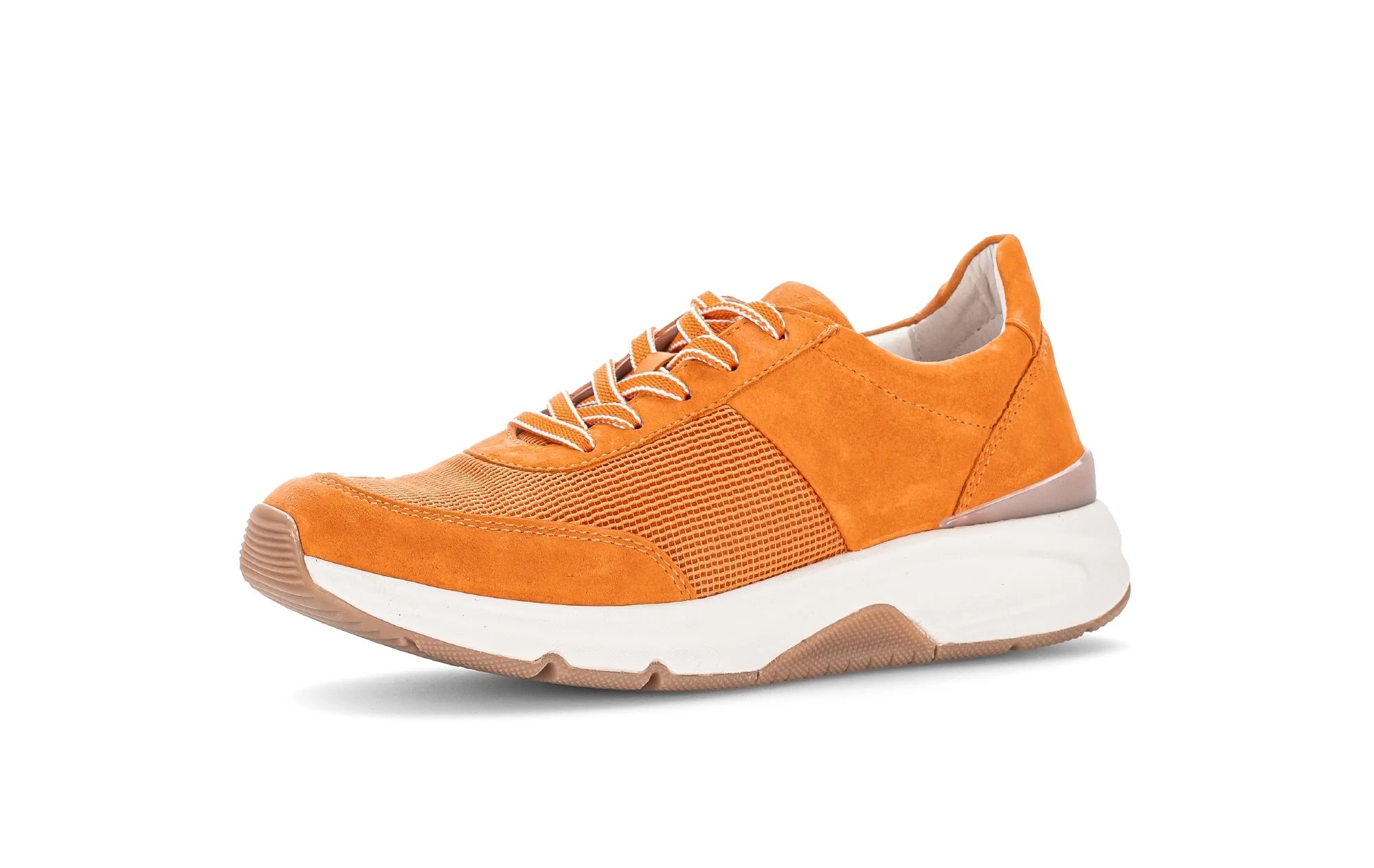 Baskets oranges en cuir - Image 6