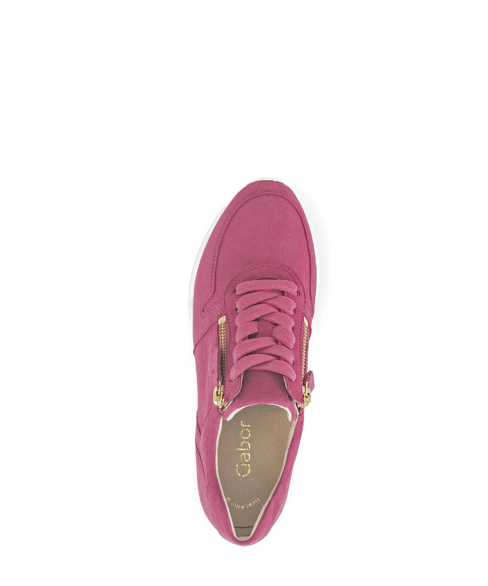 Baskets pinks en cuir velours - Image 5