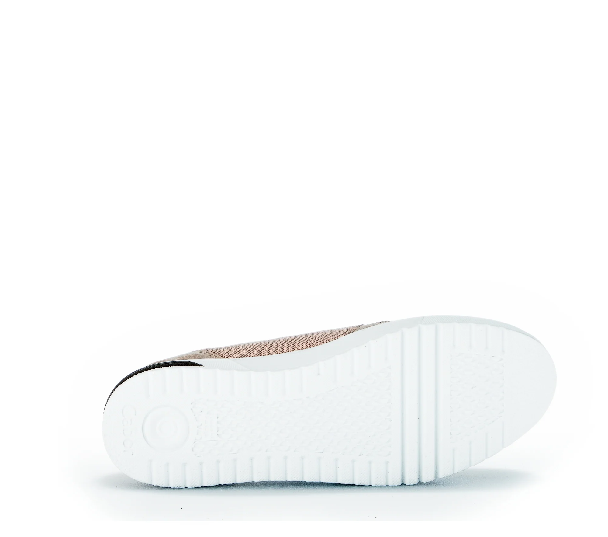 Baskets poudre et blanches en textile - Image 6