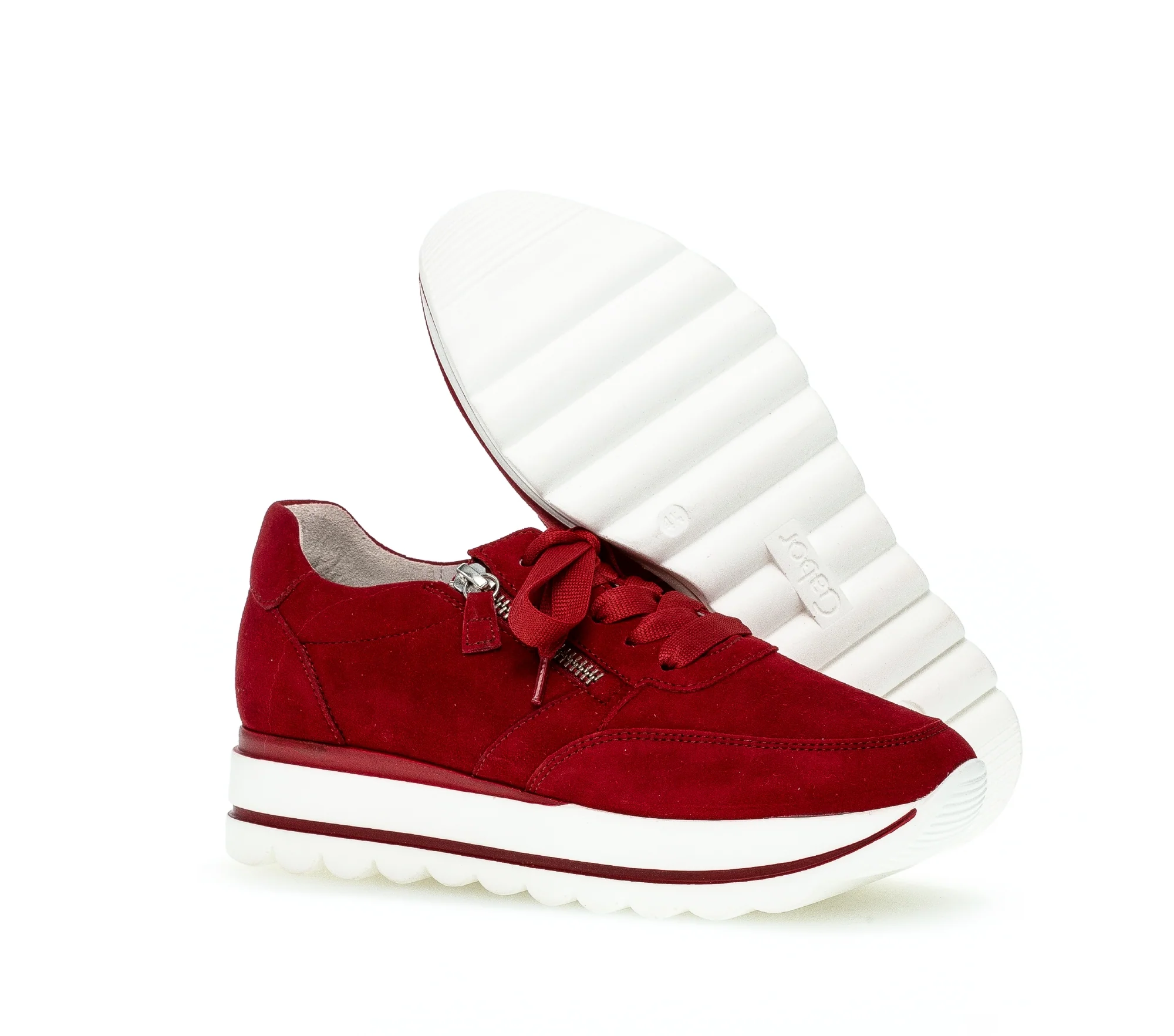 Baskets rouges en cuir - Image 5