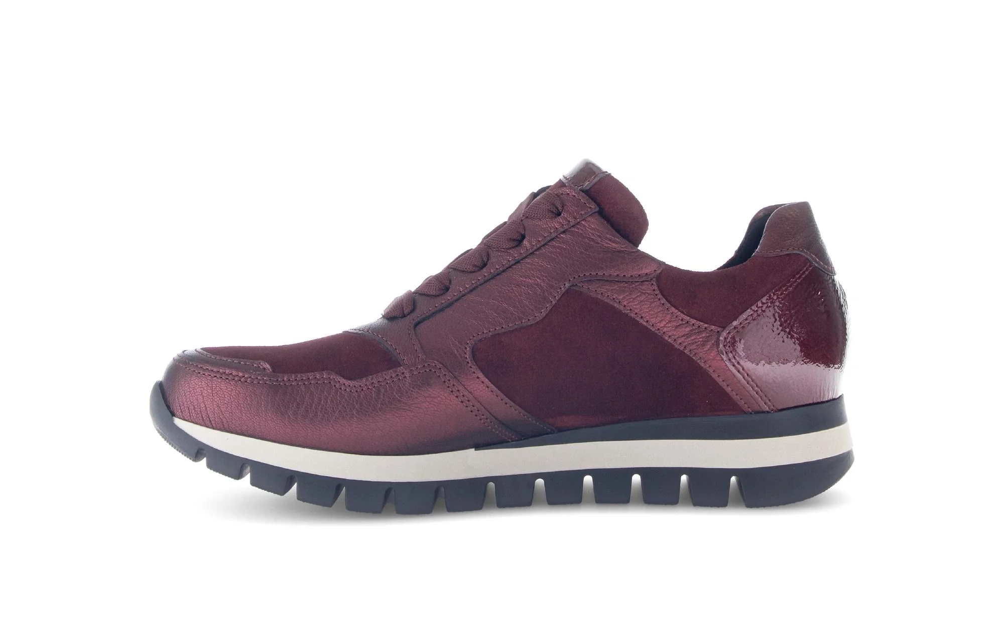 Baskets rouges en cuir - Image 2