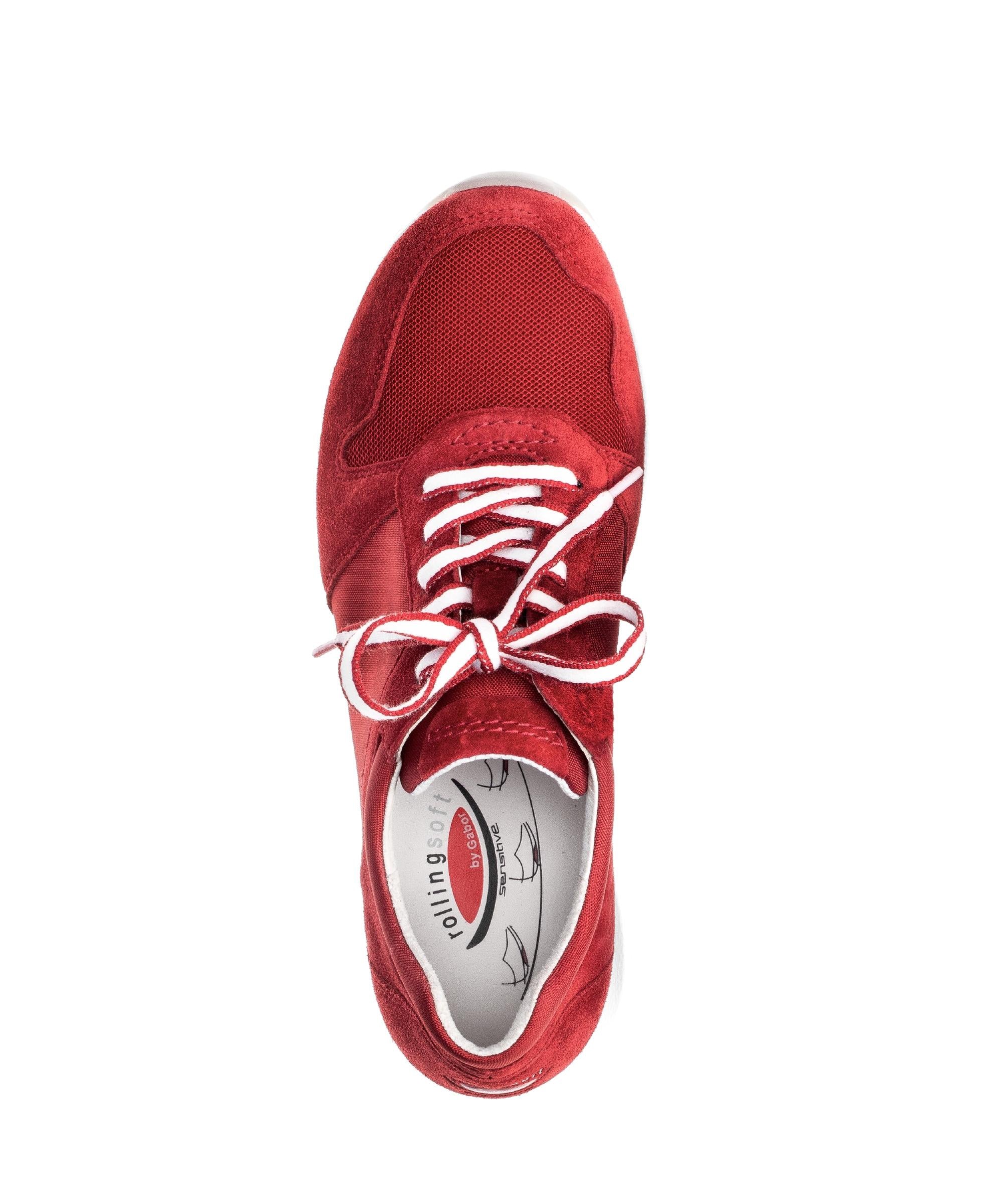 Baskets rouges en cuir - Image 3