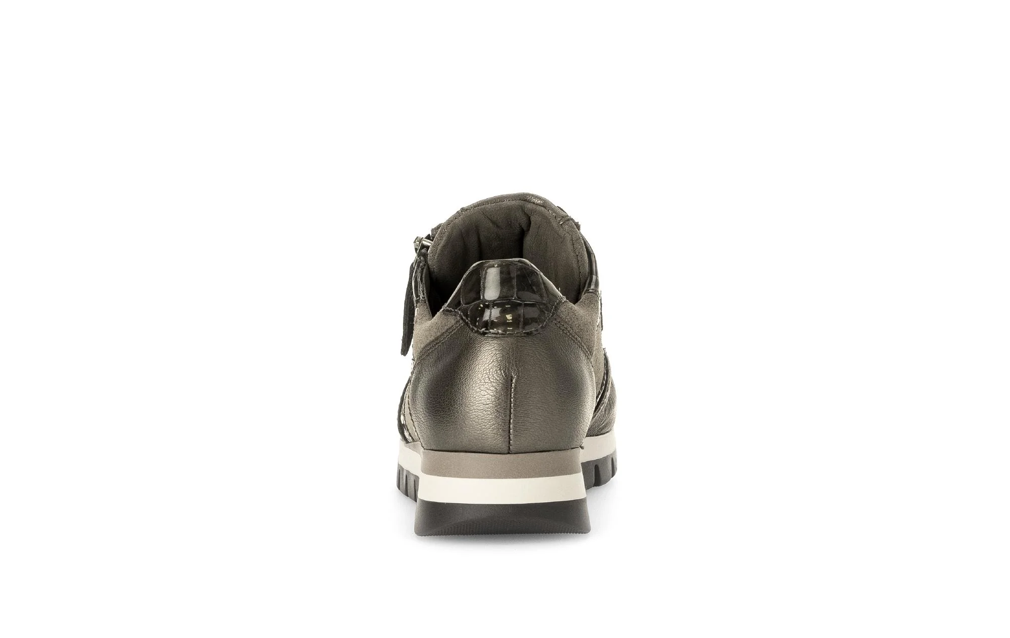 Baskets taupe en Cuir et Nubuck - Image 4