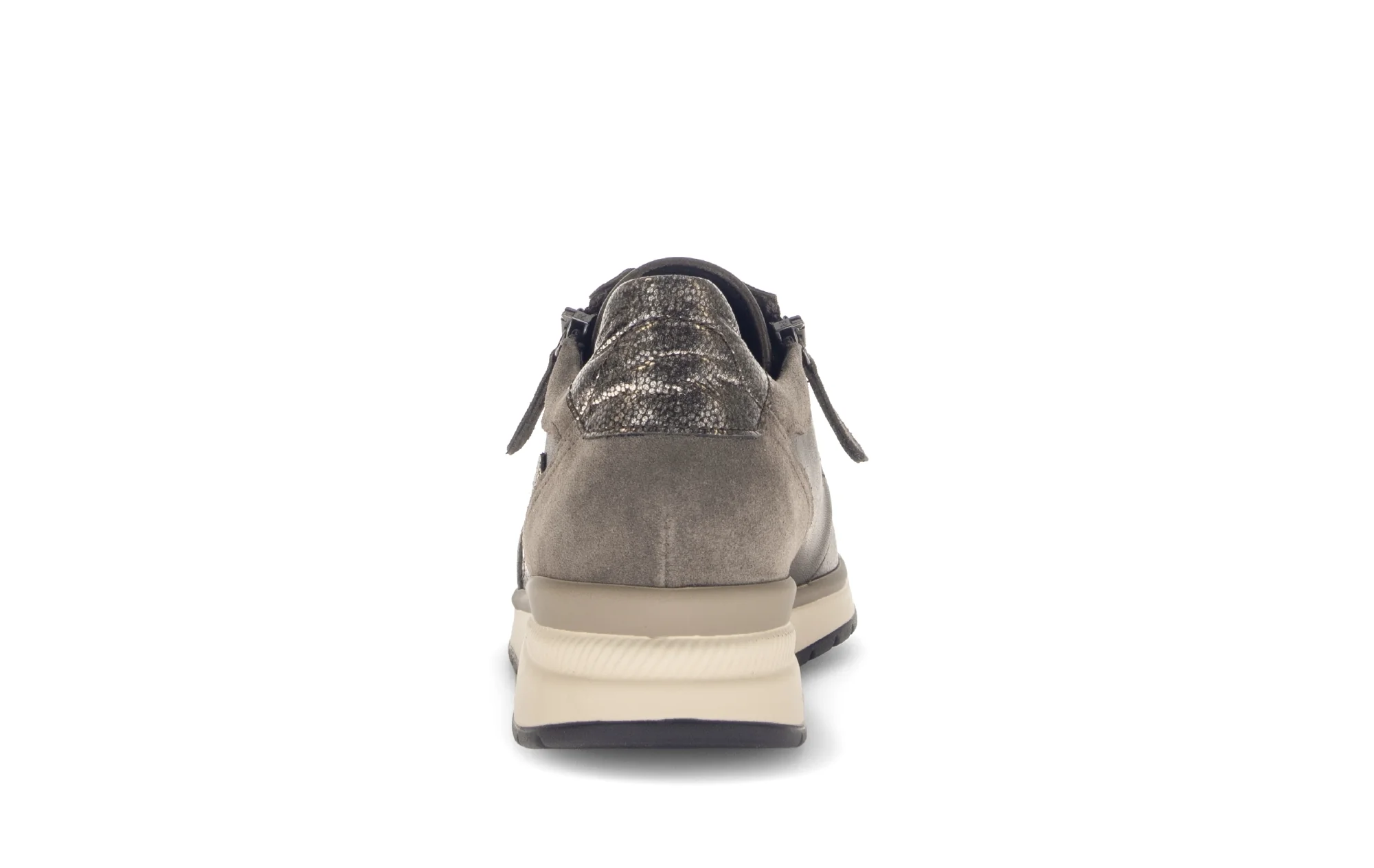 Baskets taupe en Textile et Nubuck (adaptées Hallux Valgus) - Image 4