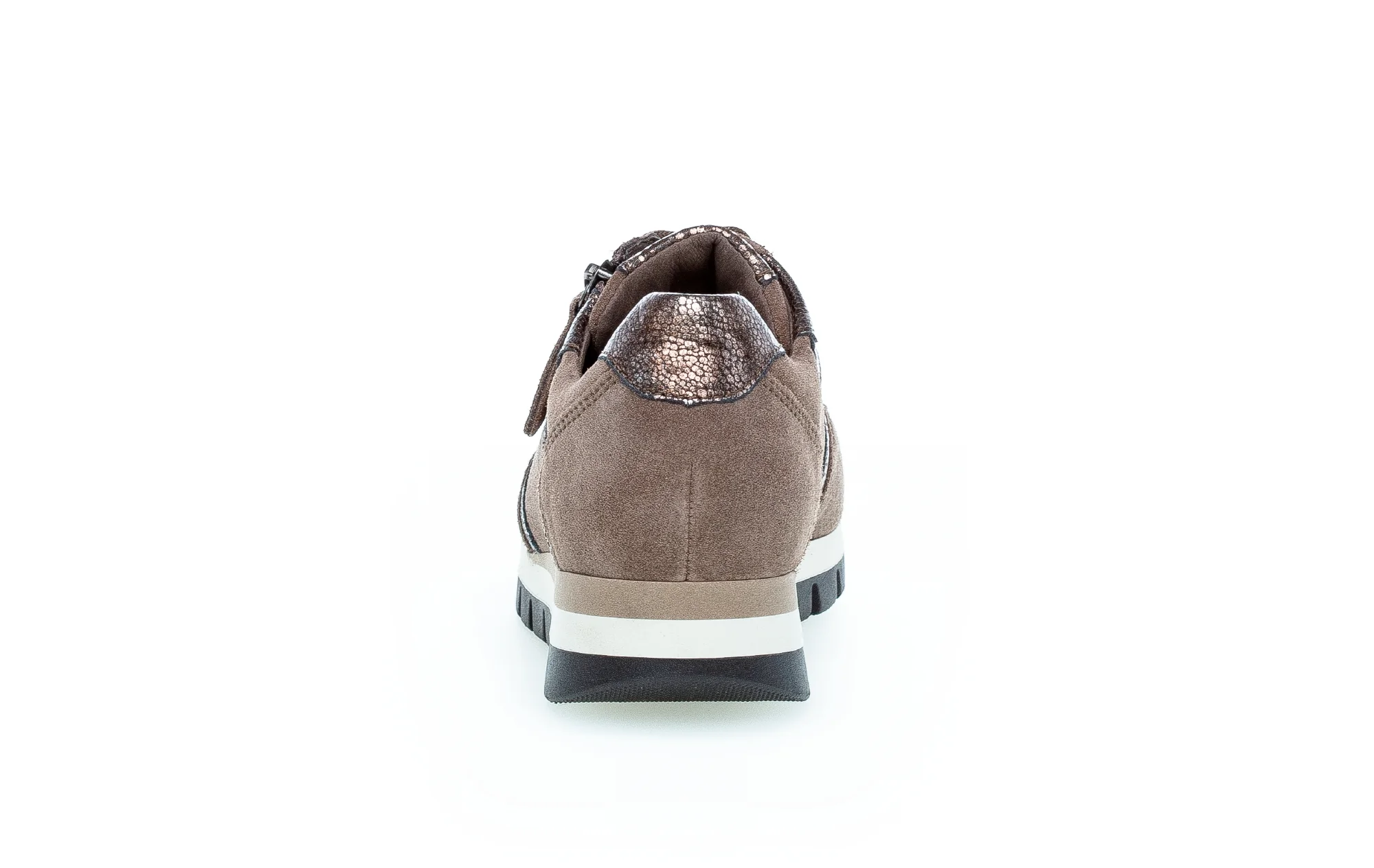 Baskets taupe en velours - Image 6