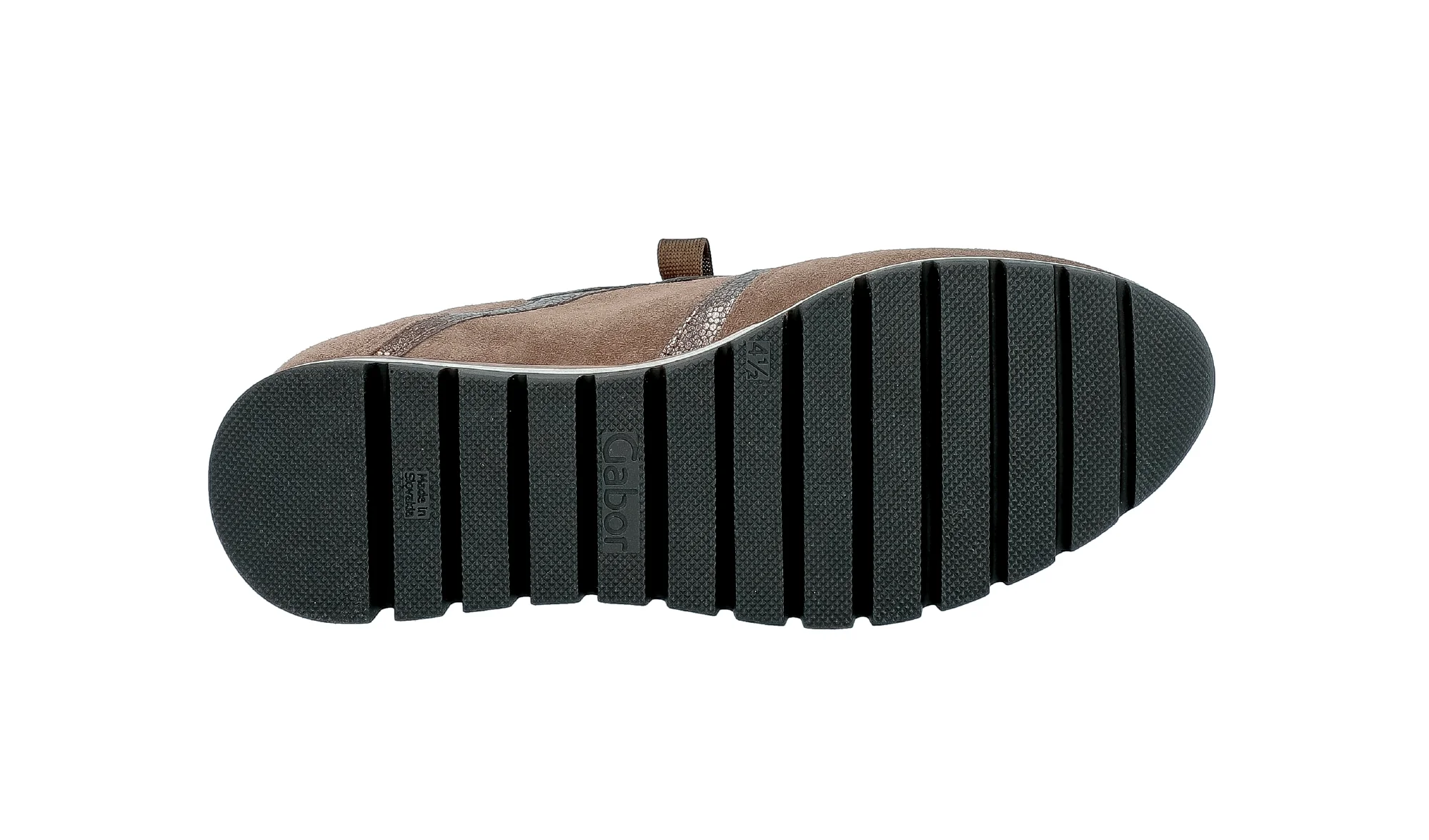 Baskets taupe en velours - Image 7