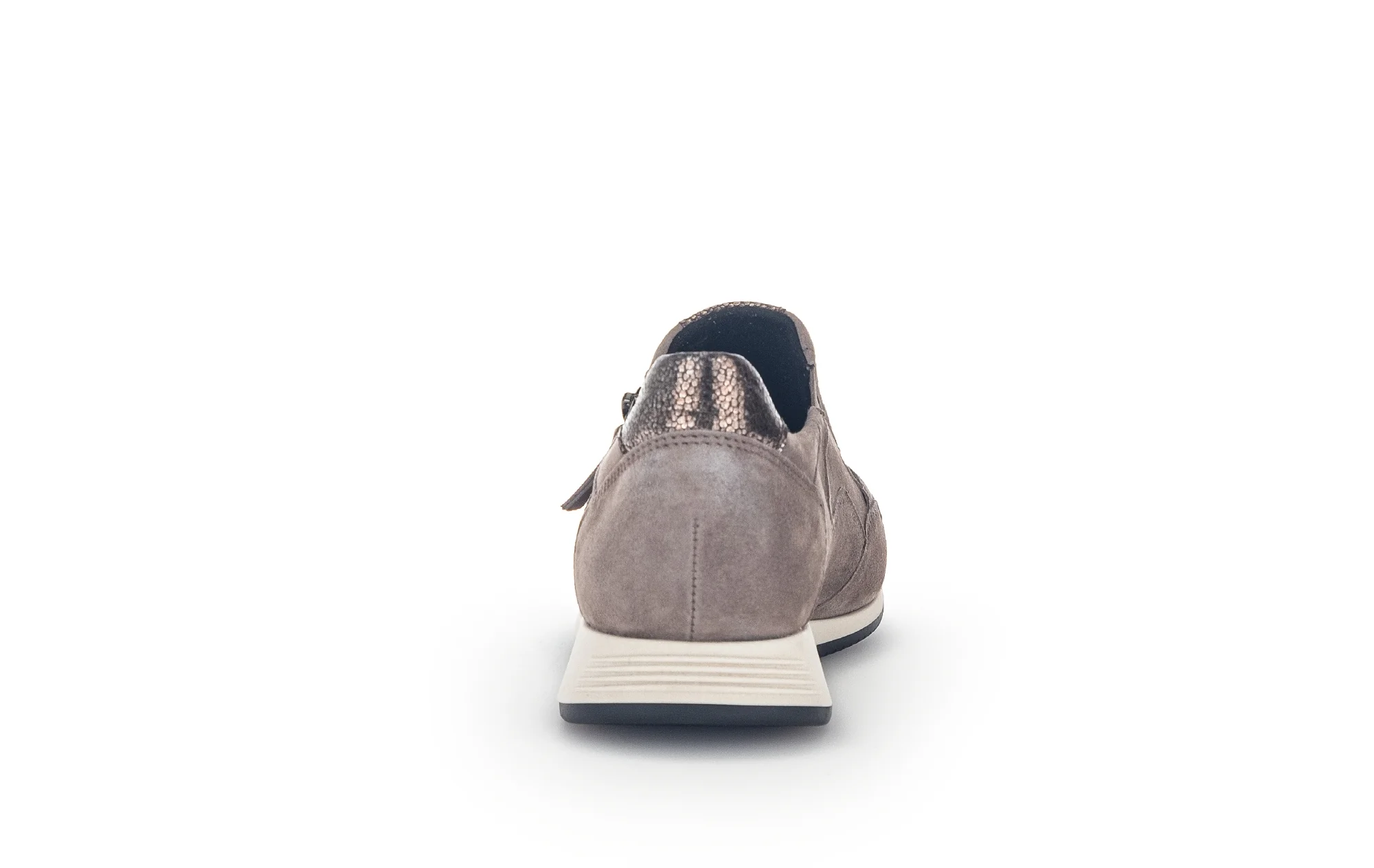 Baskets taupe en velours - Image 6