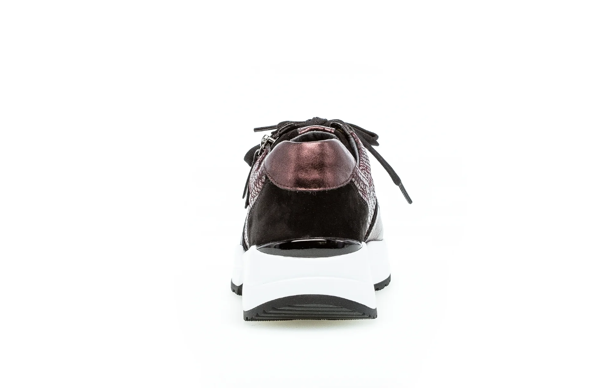 Baskets tendance bordeaux en cuir - Image 5
