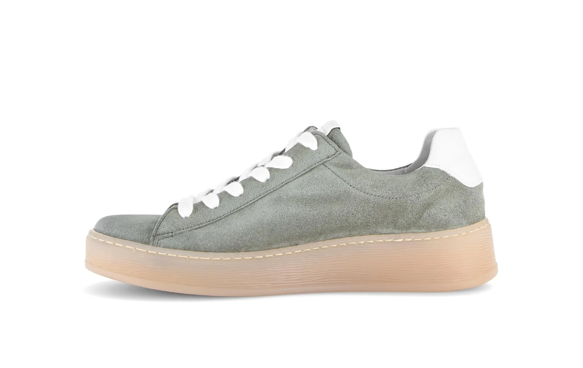 Baskets vert d’eau en cuir - Image 2