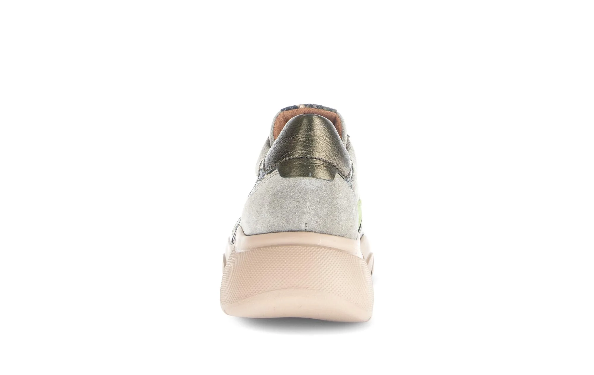 Baskets vertes en cuir lisse - Image 4
