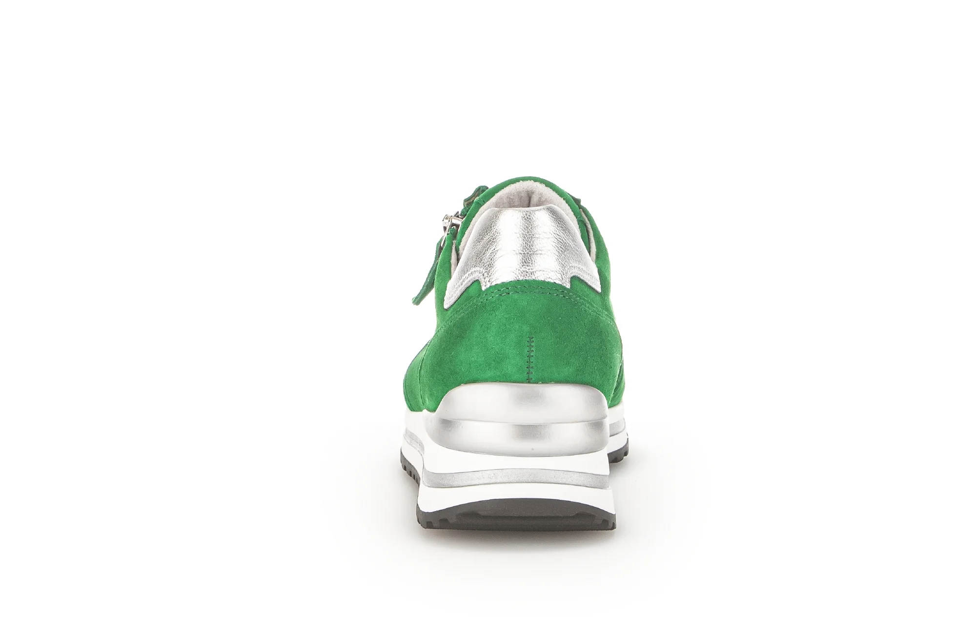 Baskets vertes en cuir velours - Image 4