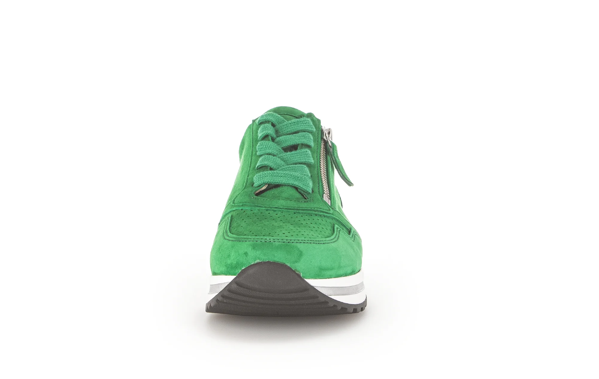 Baskets vertes en cuir velours - Image 5