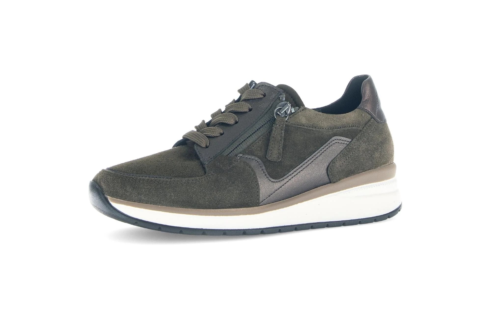 Baskets vertes en Textile et Nubuck (adaptées Hallux Valgus) - Image 6