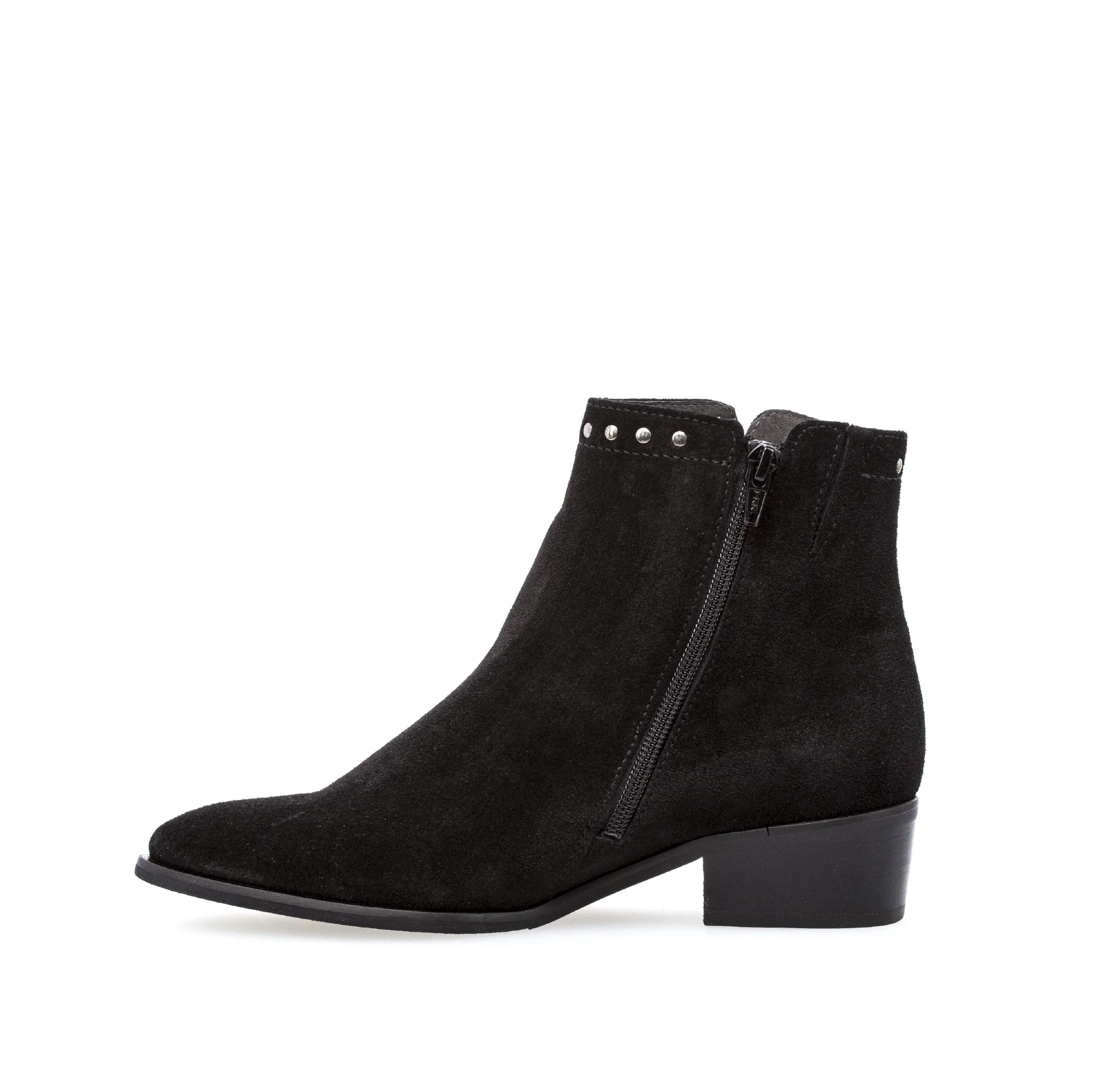 Boots noires en nubuck - Image 3
