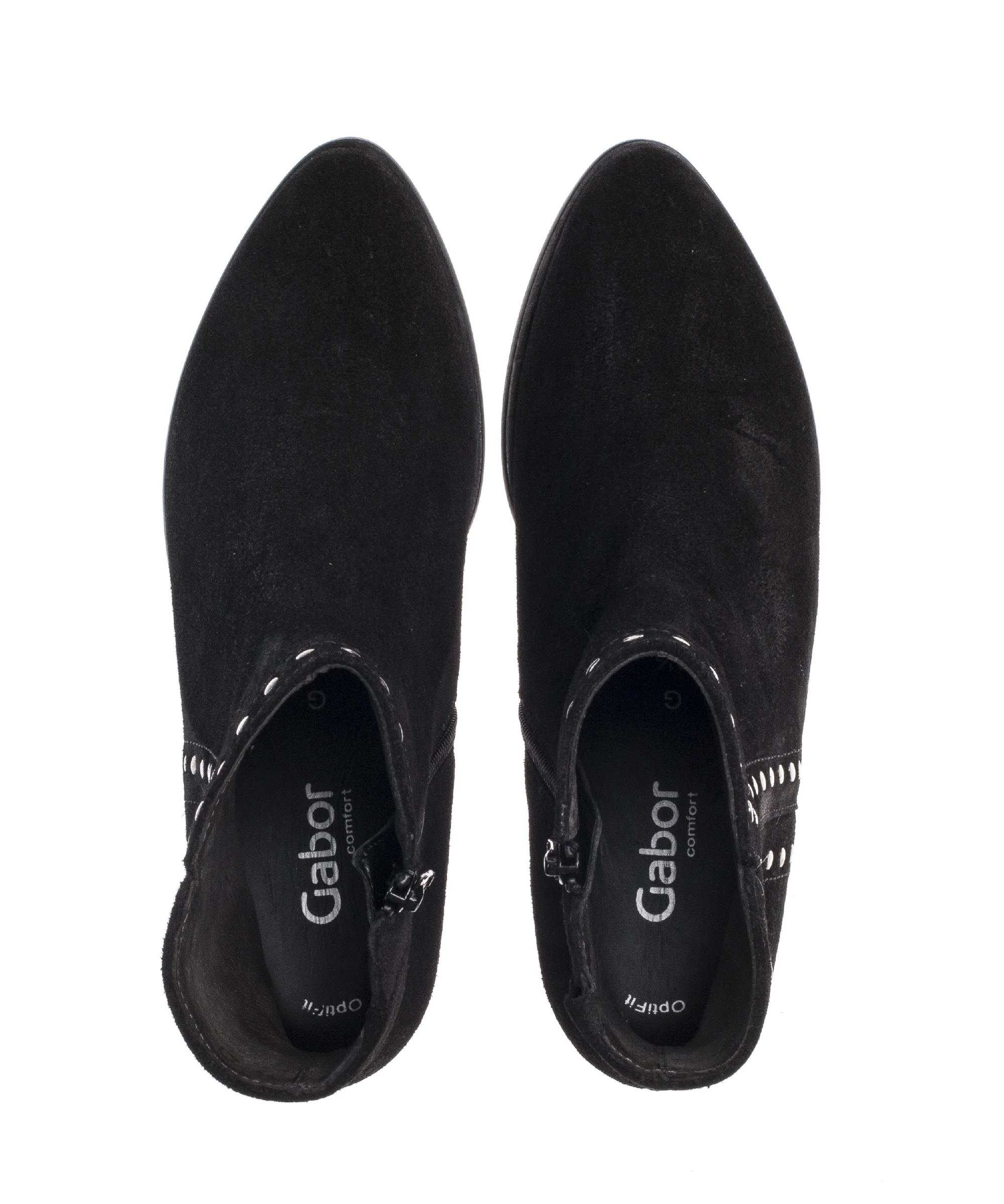 Boots noires en nubuck - Image 5